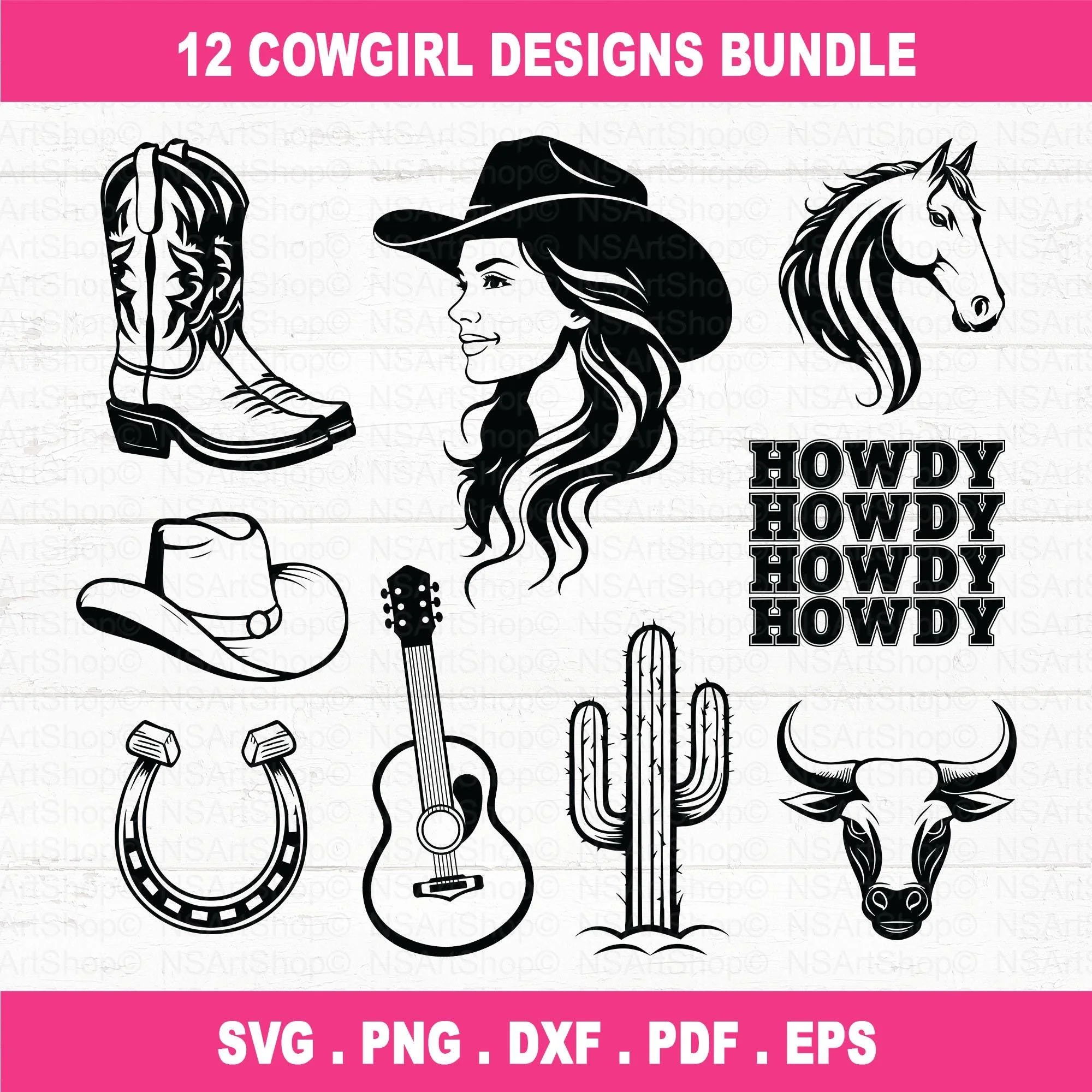 Cowgirl SVG Bundle