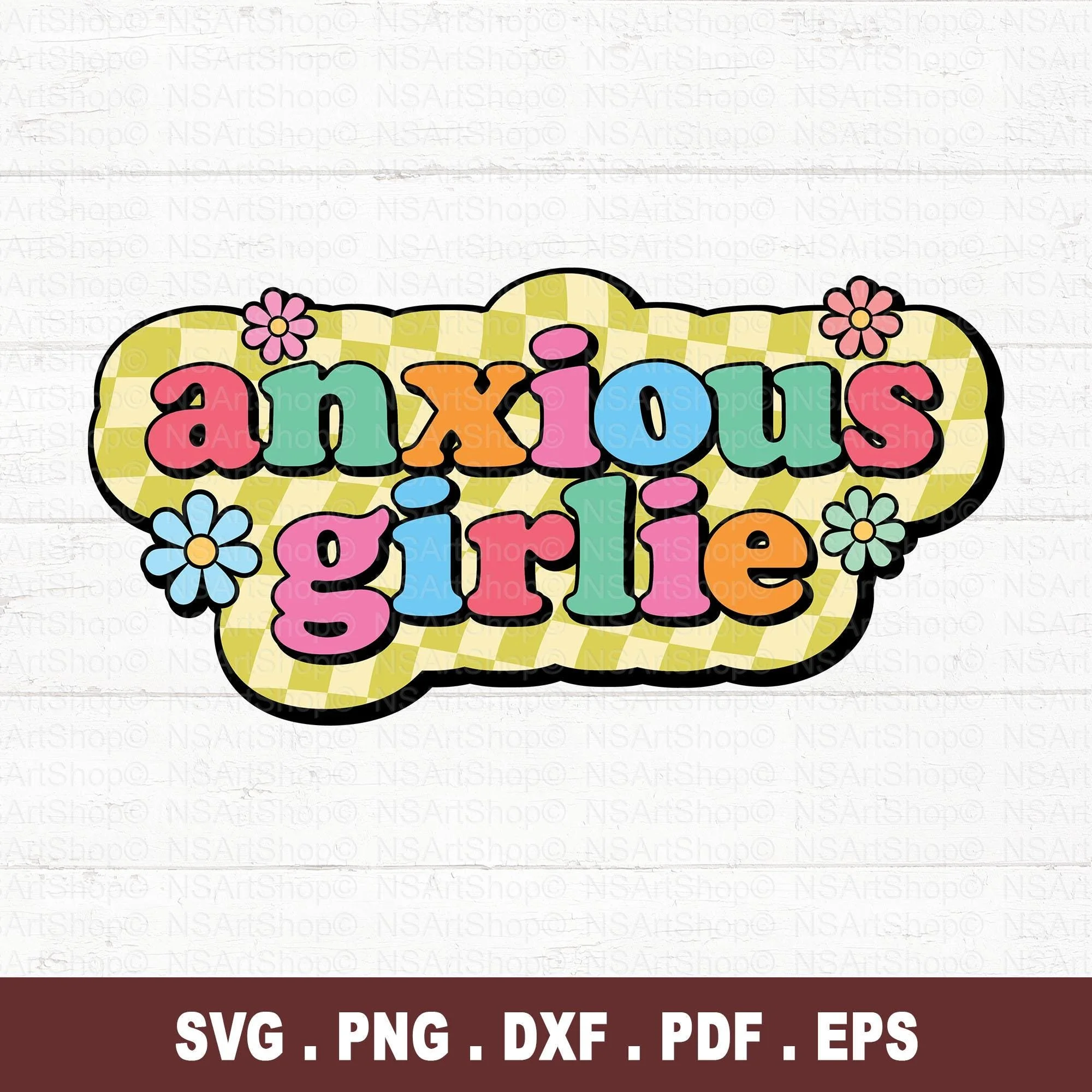 Anxious Girlie PNG / SVG