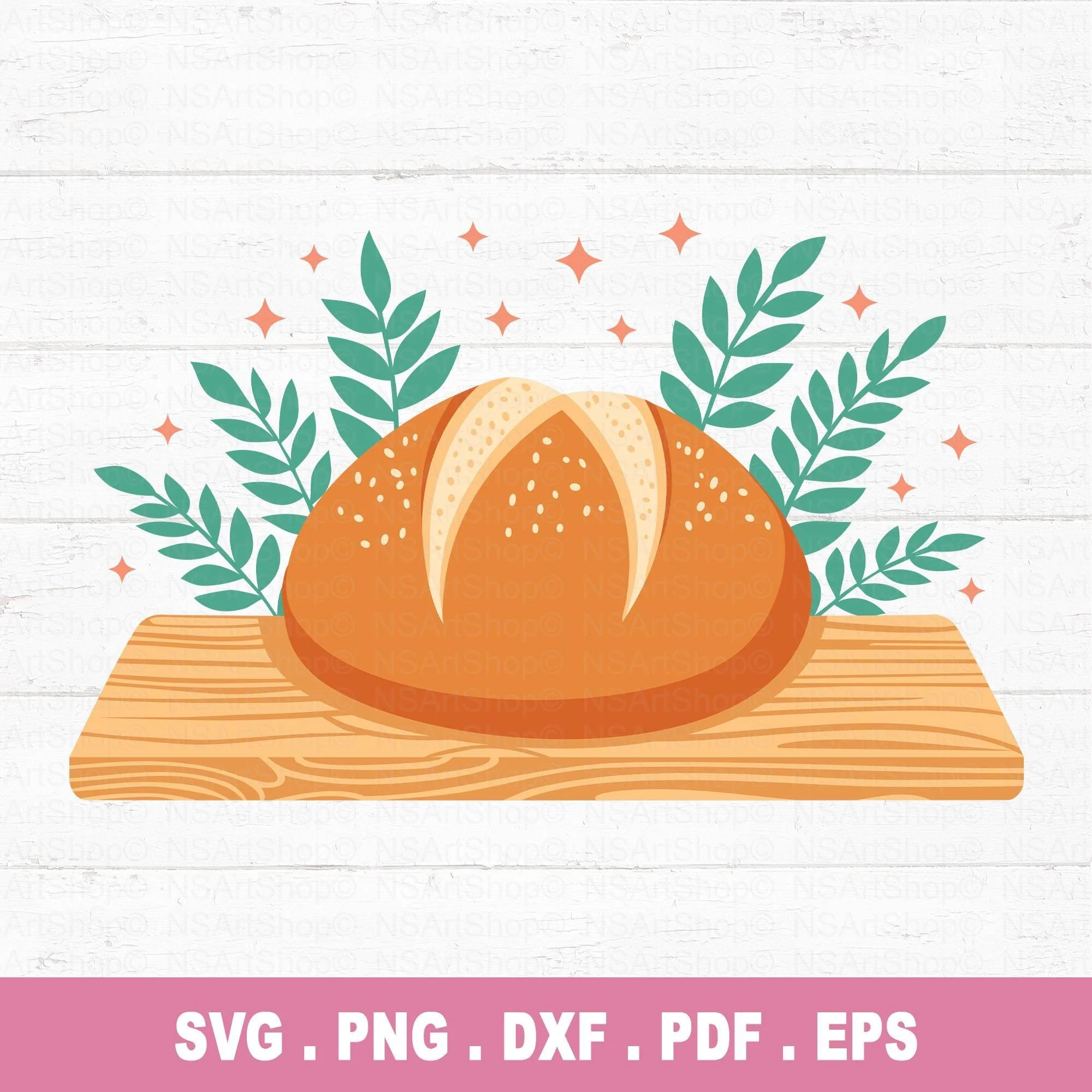 Sourdough Bread SVG / PNG