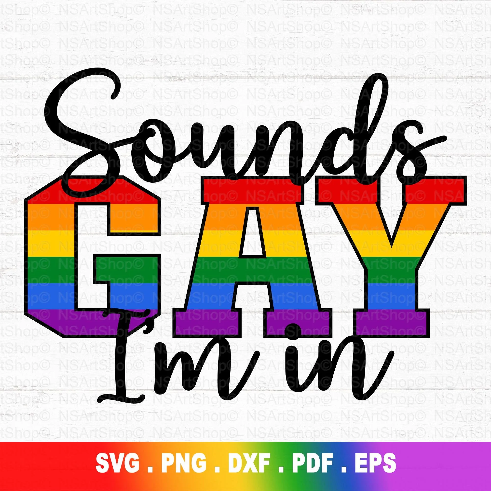 Sounds Gay I'm in SVG