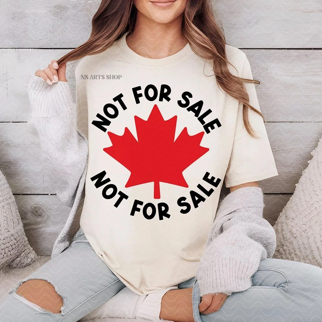 🇨🇦 Canada is NOT for sale! This design says it all. Wear your pride, stand your ground, and let&rsquo;s protect what&rsquo;s ours. Together, we&rsquo;re unstoppable. 💪✨ 
.
Link in Bio
.
#canadaisnotforsale #elbowsup #canada #svgfile #shopcanadian 