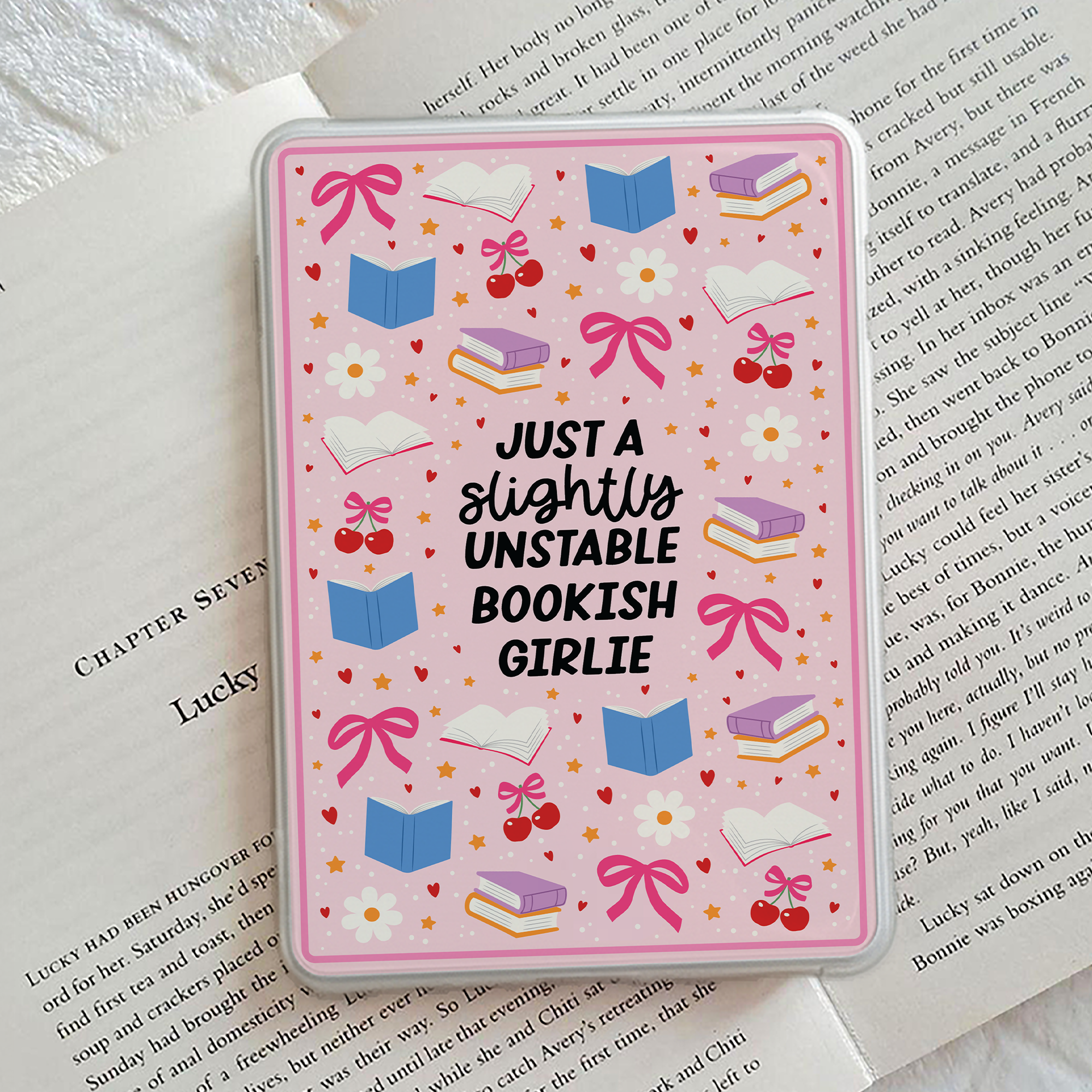 Bookish Girly  Kindle Case Insert