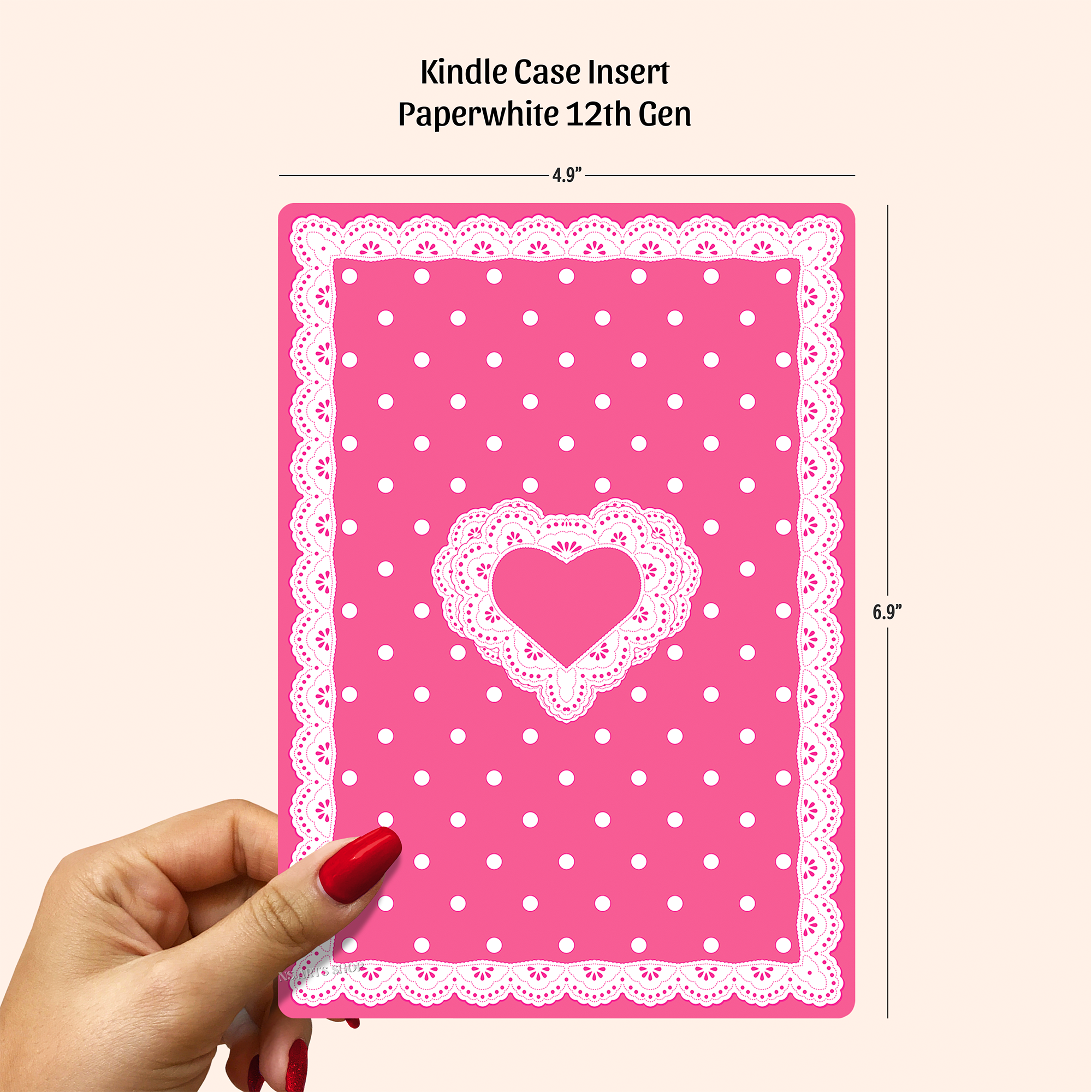 Polka Dots Kindle Case Insert 12th Gen.png