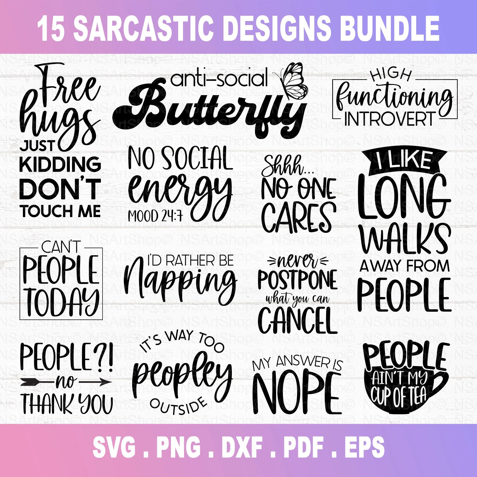 Sarcastic SVG Bundle