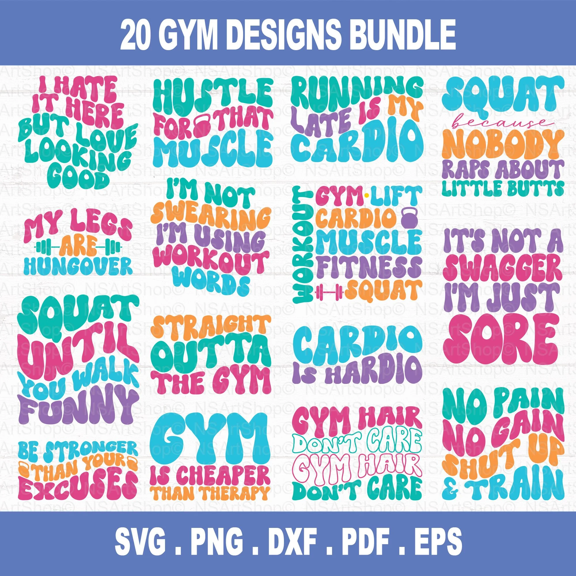 Workout And Gym SVG Bundle