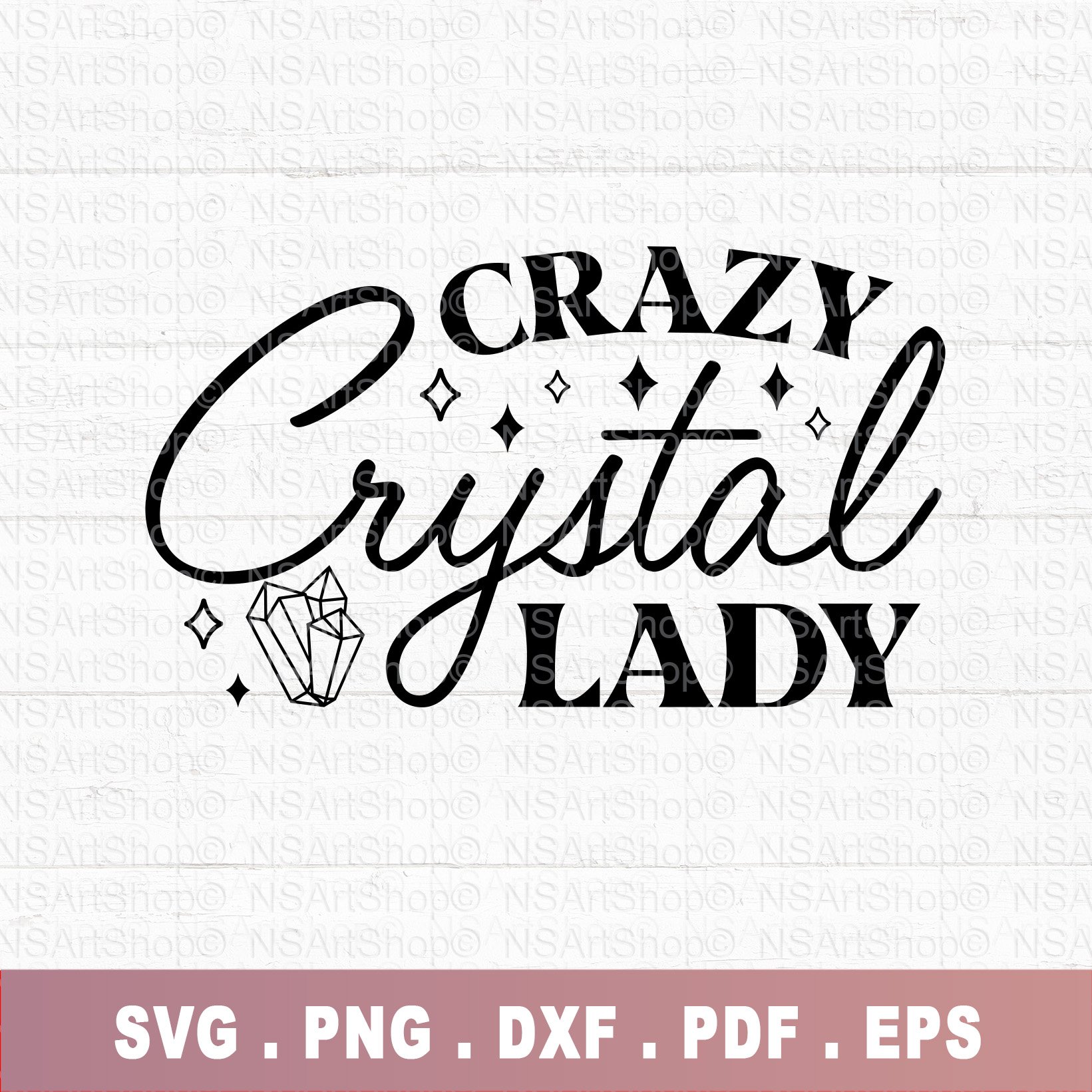 Crazy Crystal Lady SVG