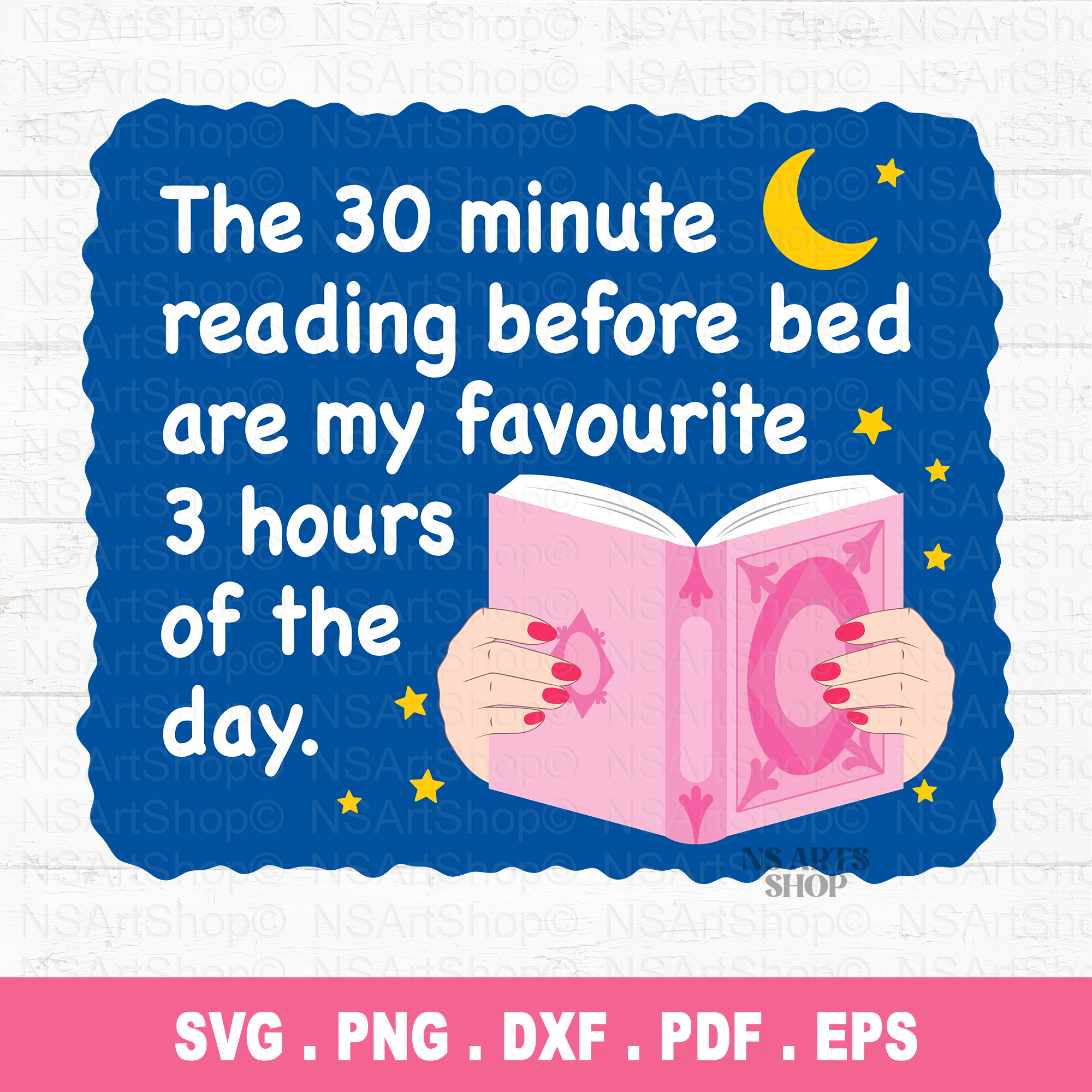 30 Minute Reading Are My Favourite 3 Hours SVG / PNG
