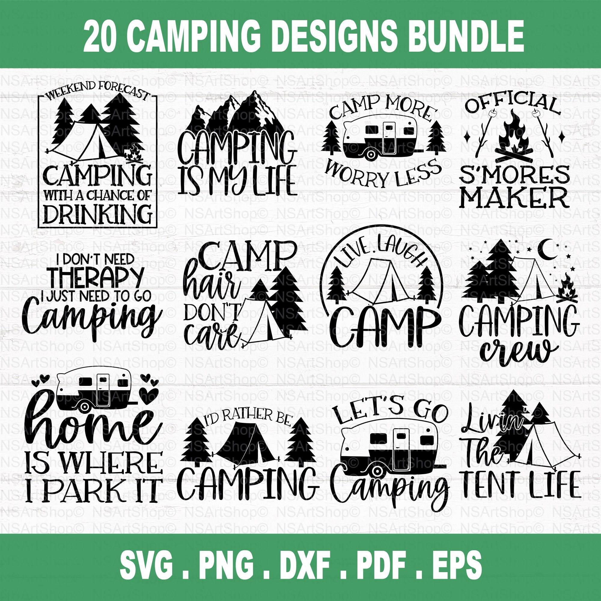 Camping SVG Bundle
