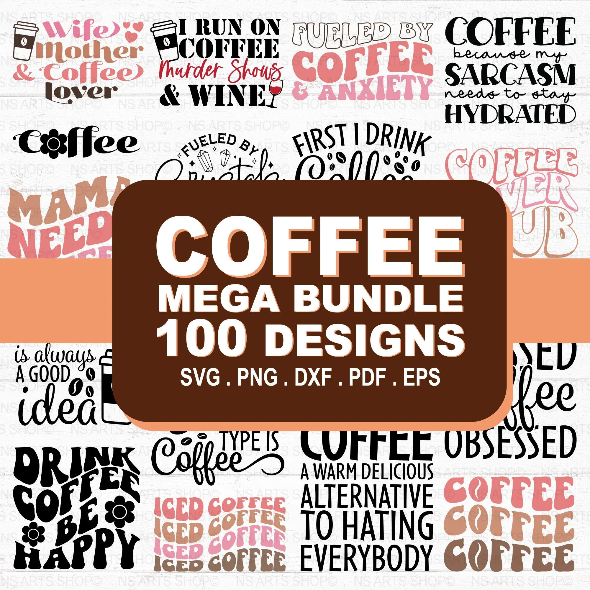 Coffee SVG Mega Bundle