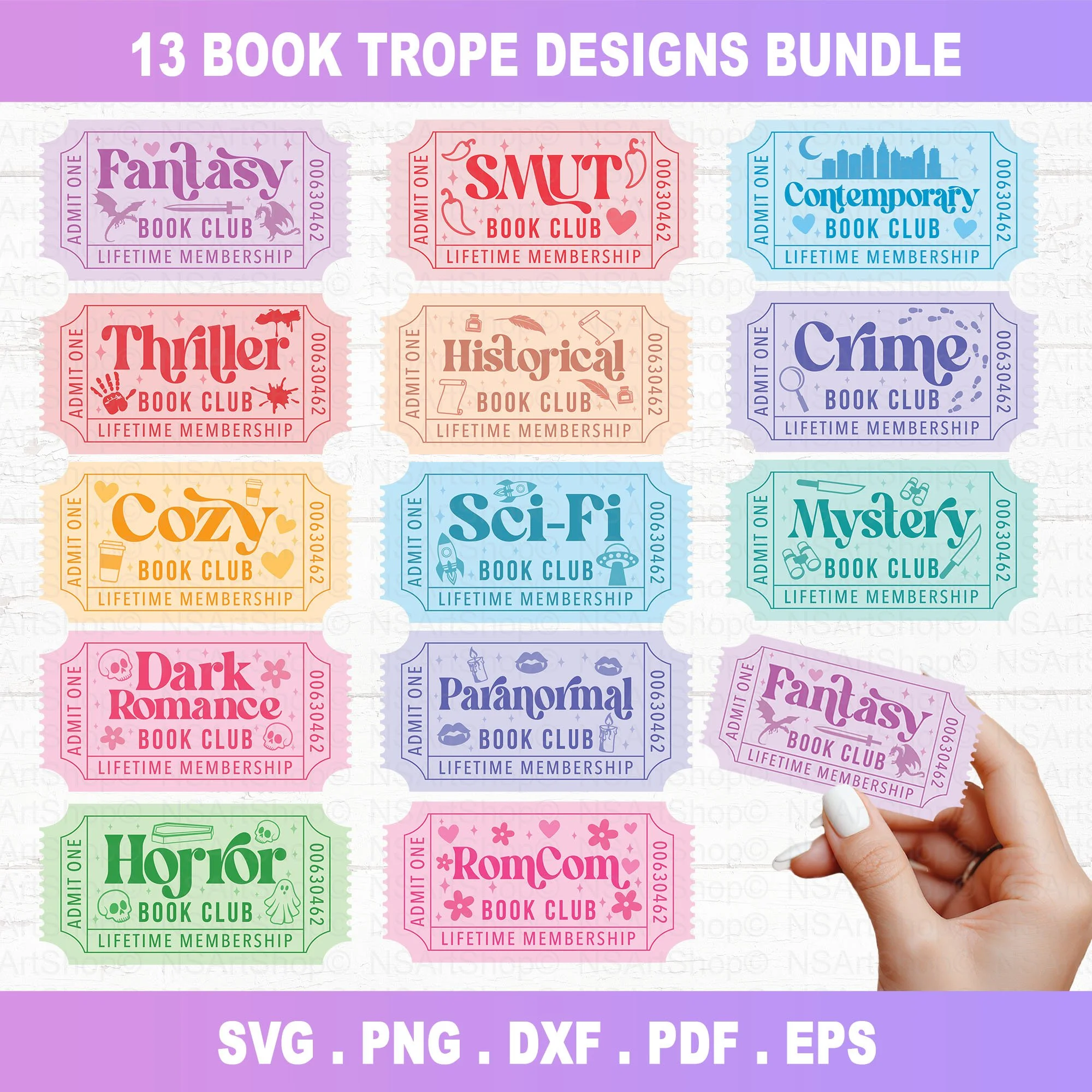 Book Tropes SVG Bundle
