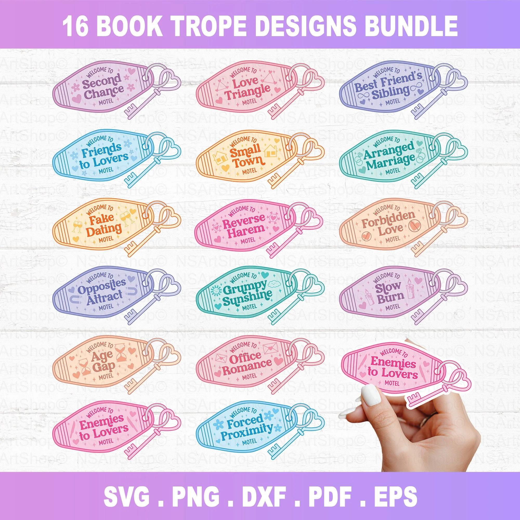 Book Trope SVG Bundle