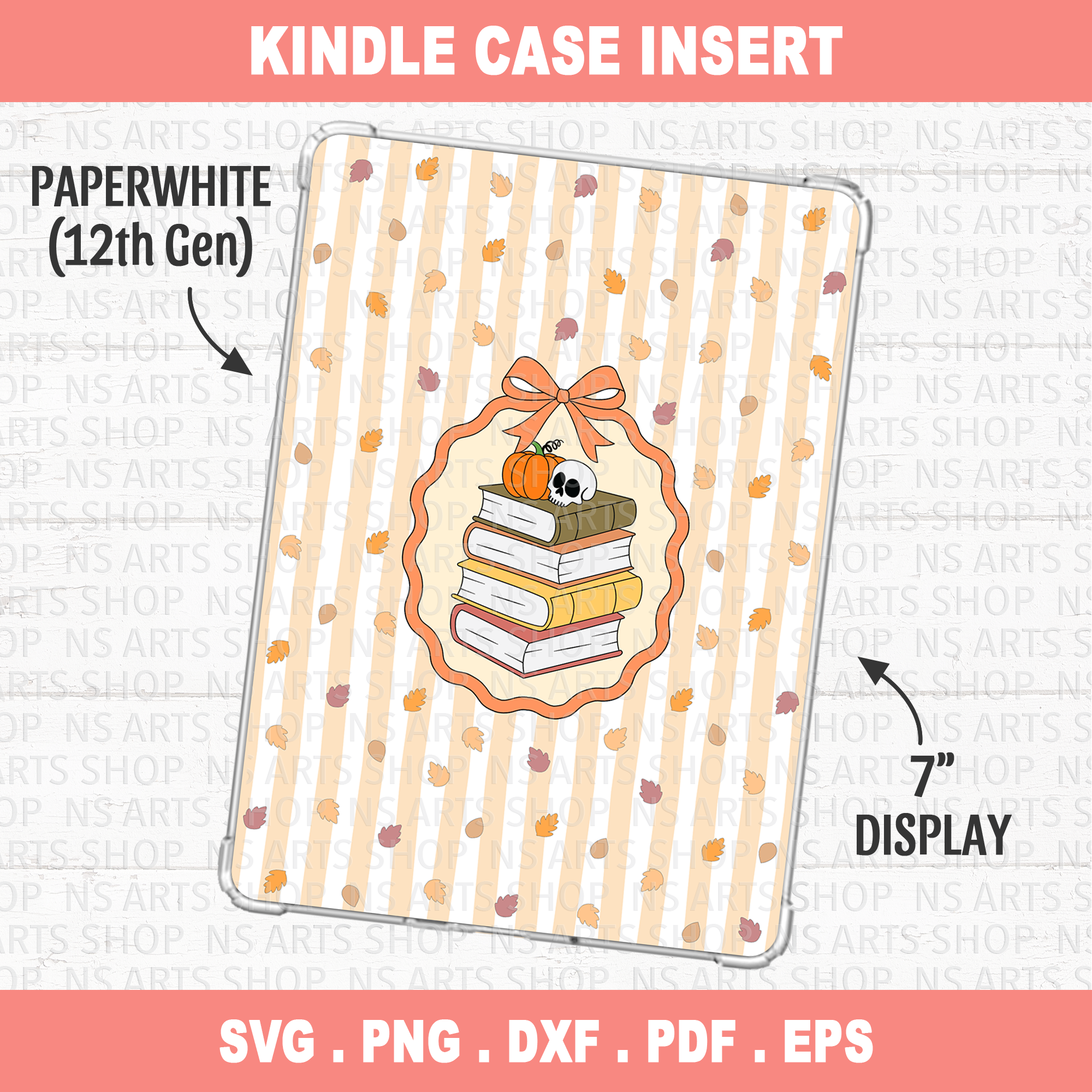 Fall Halloween Kindle Insert PNG Paperwhite 12th Gen