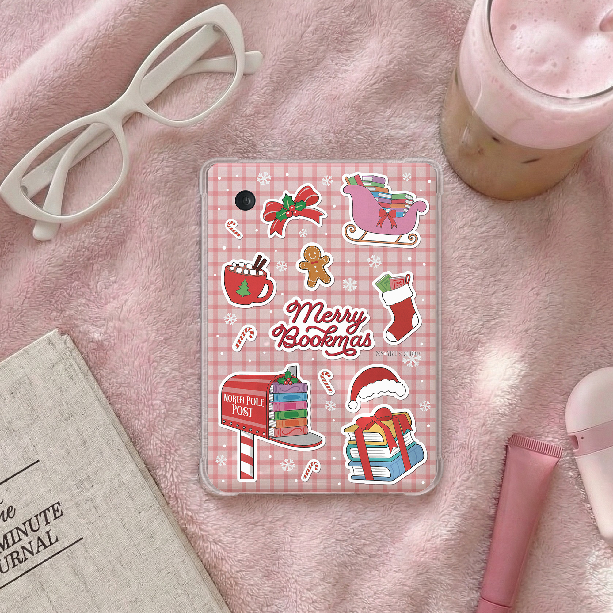 Merry Bookmas Kobo Clara Case Insert.png