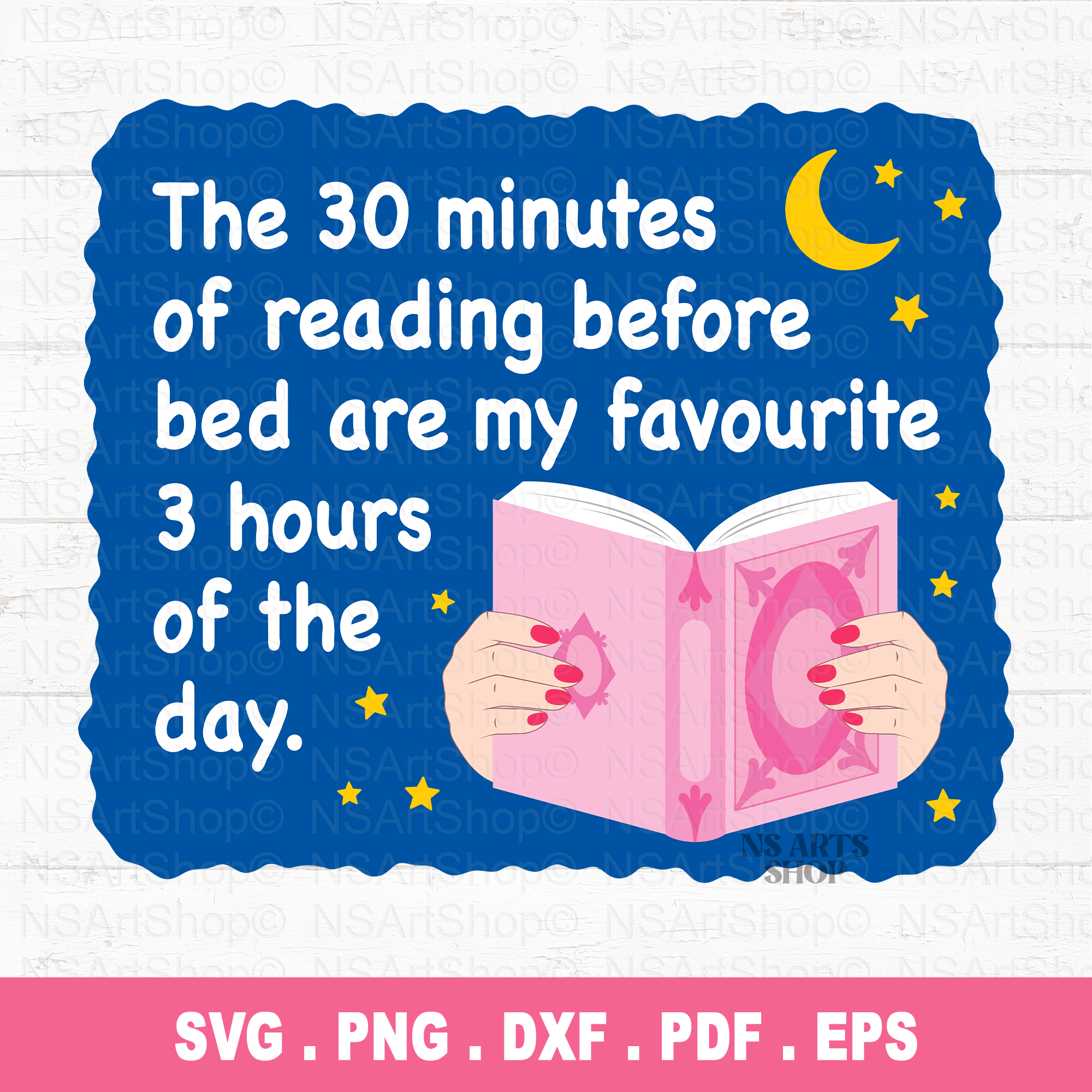 30 Minute Reading Are My Favourite 3 Hours SVG / PNG