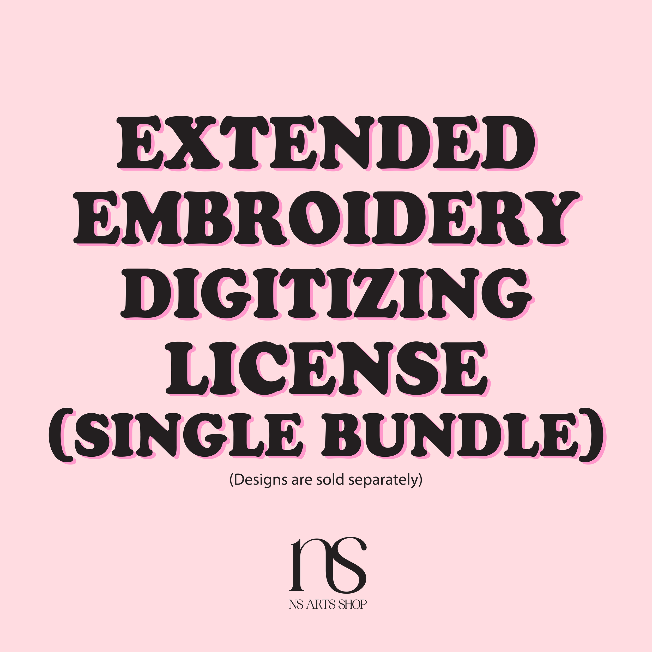 Embroidery Digitization Commercial License – Single Bundle