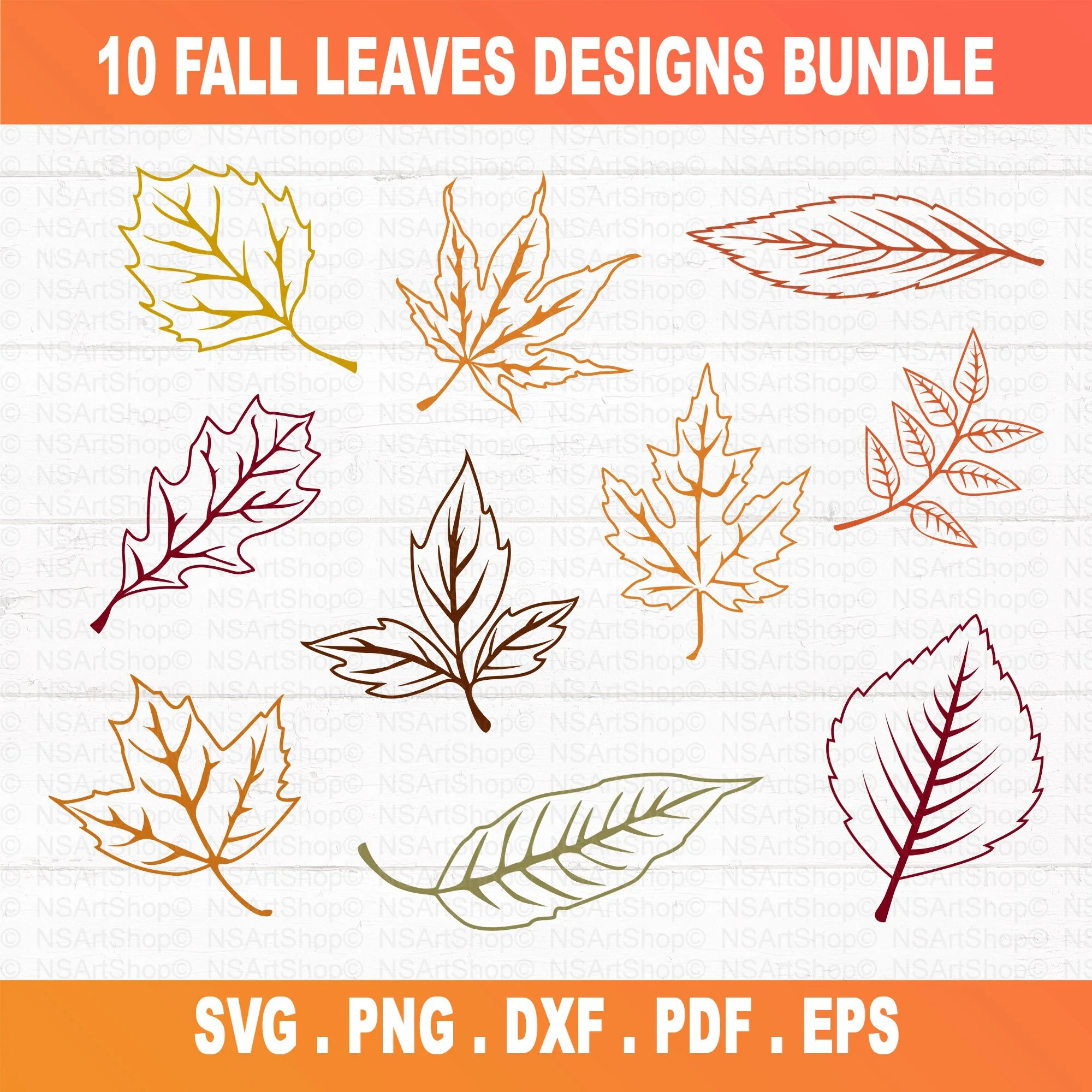 Fall Leaves SVG Bundle