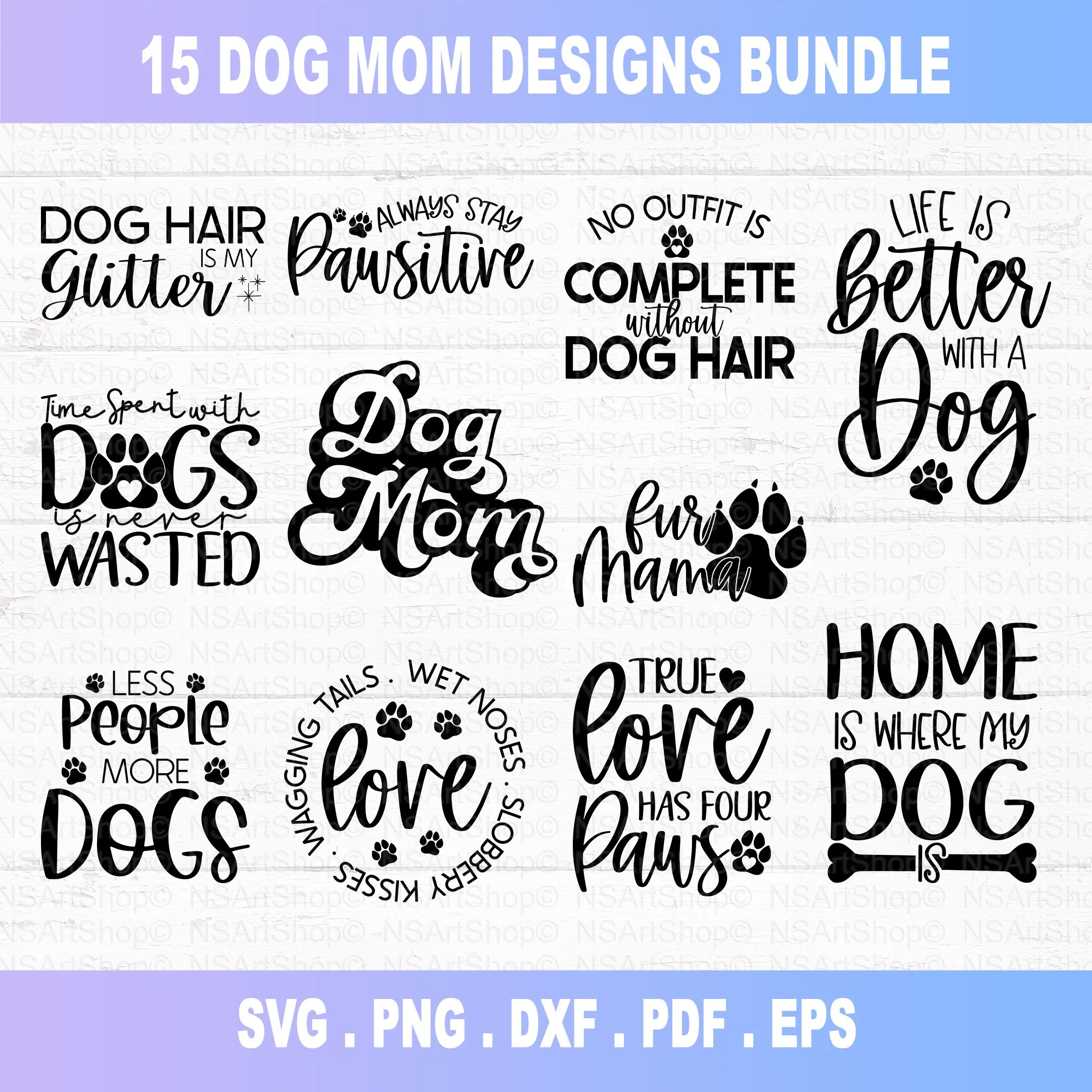 Dog Mom SVG Bundle