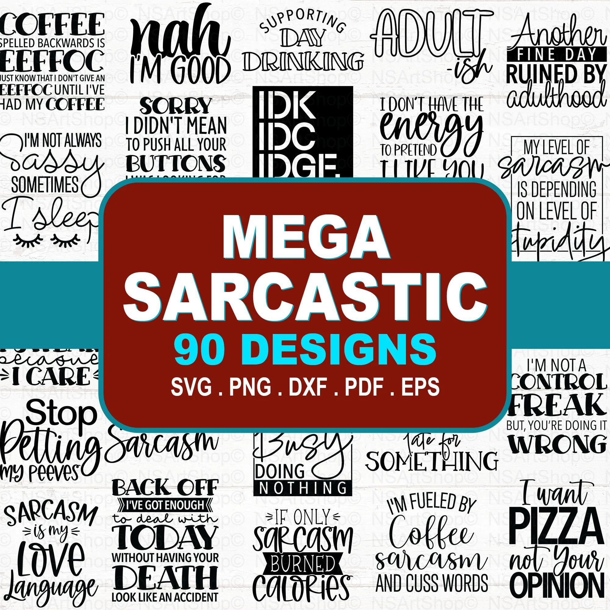 Sarcastic SVG Mega Bundle