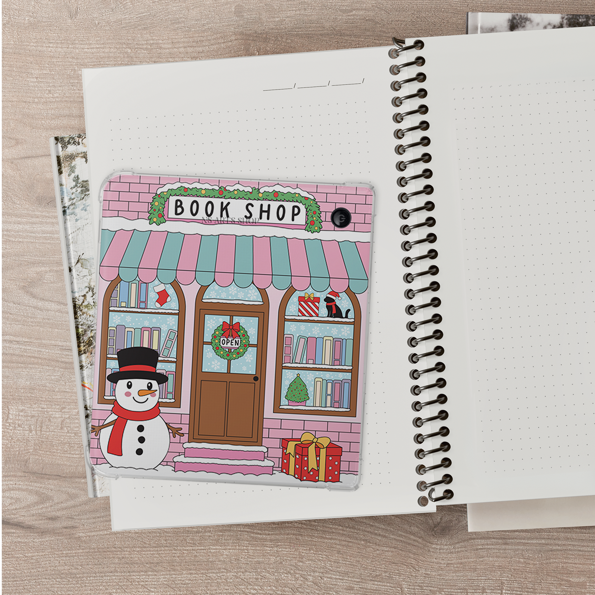 Christmas Bookshop Kobo Libra Insert SVG PNG.PNG