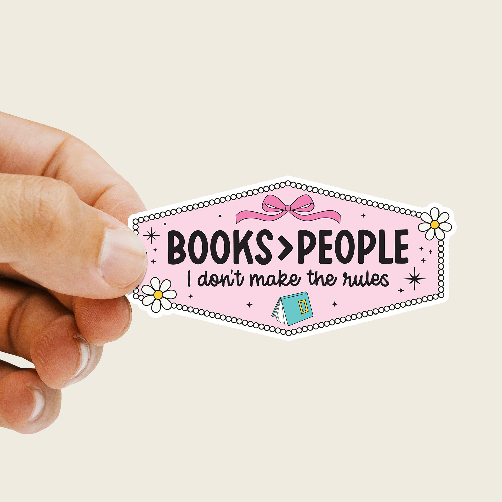 Books Are Better Than People Sticker