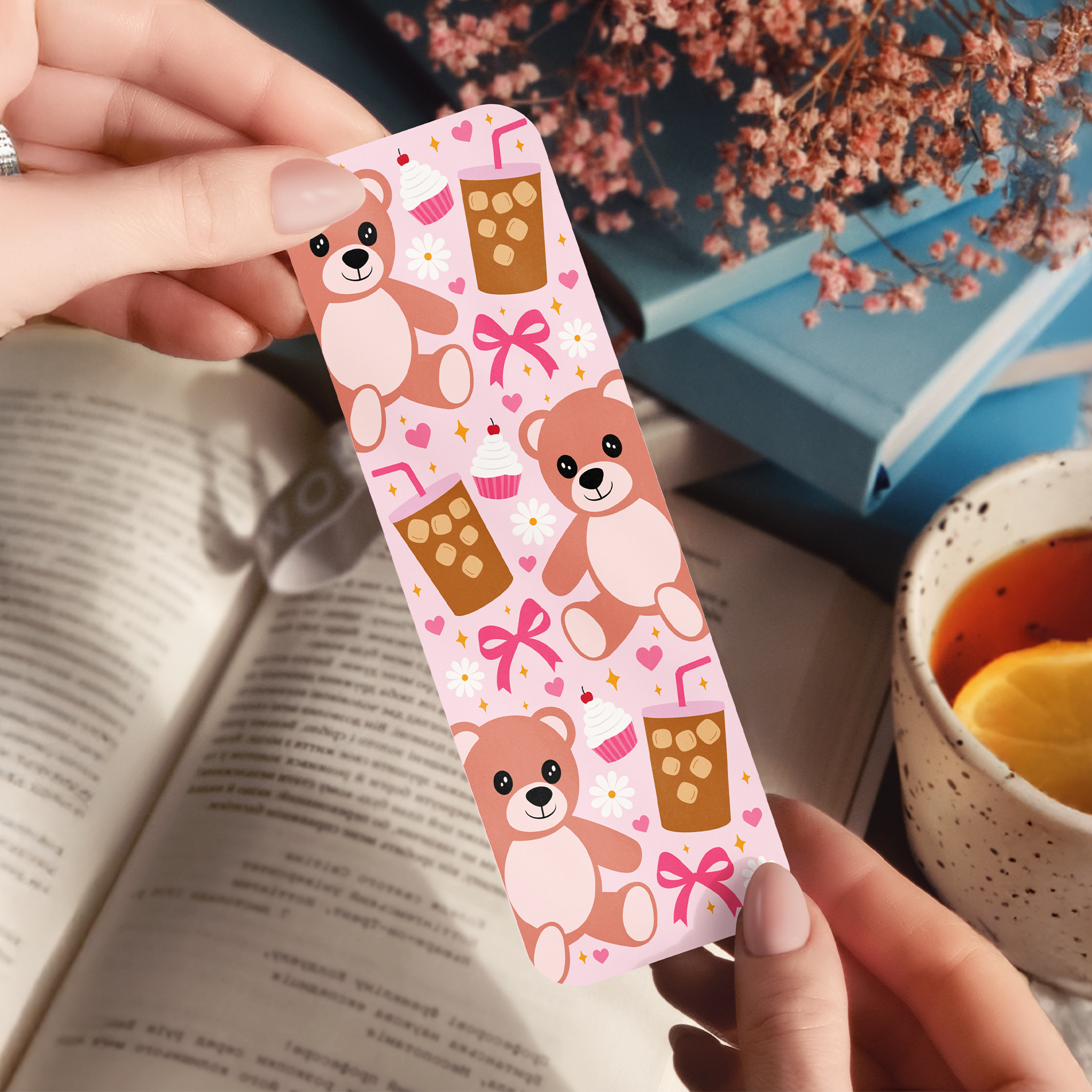 Cute Bows Iced Coffee Bookmark.png