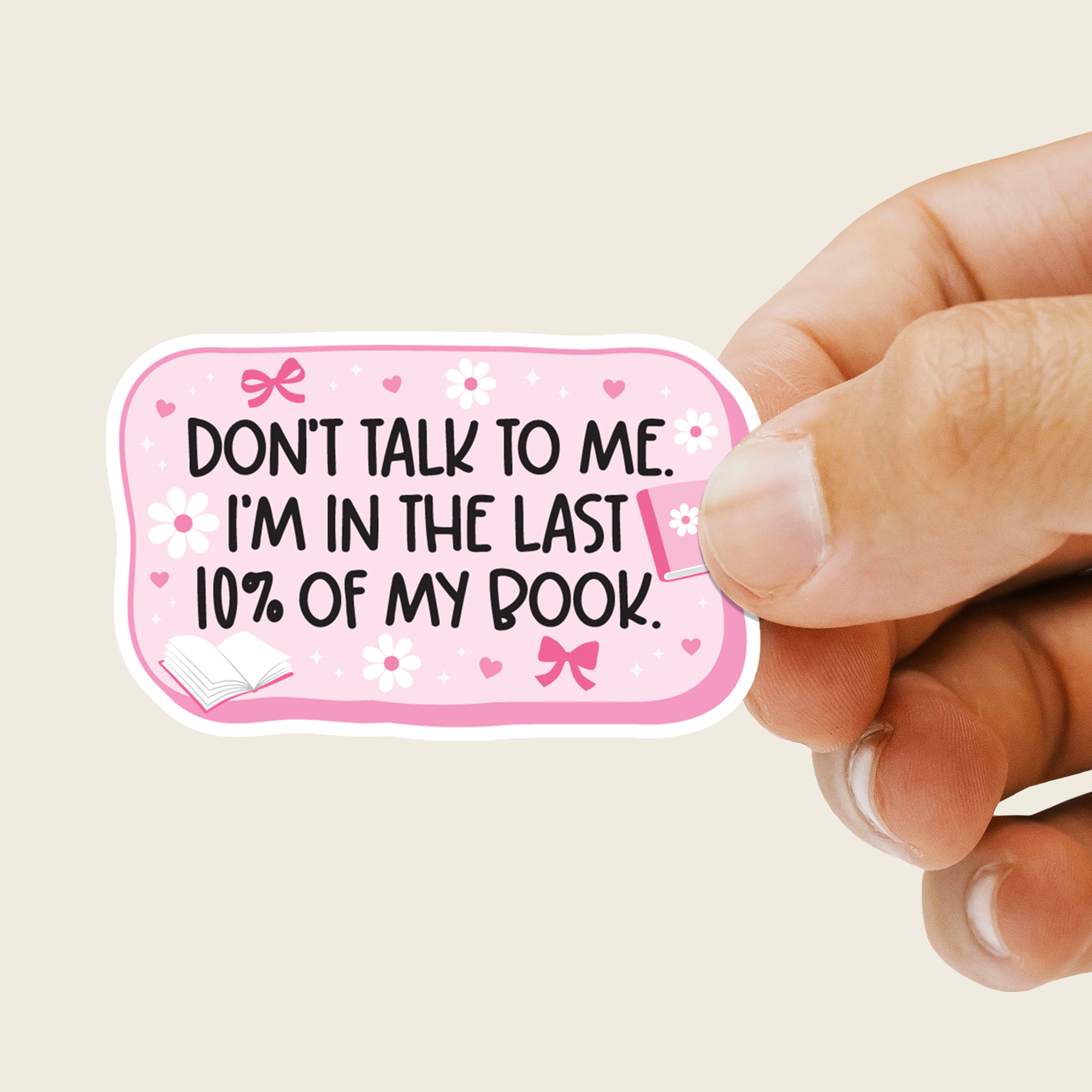Don't Talk To Me I'm Reading Sticker
