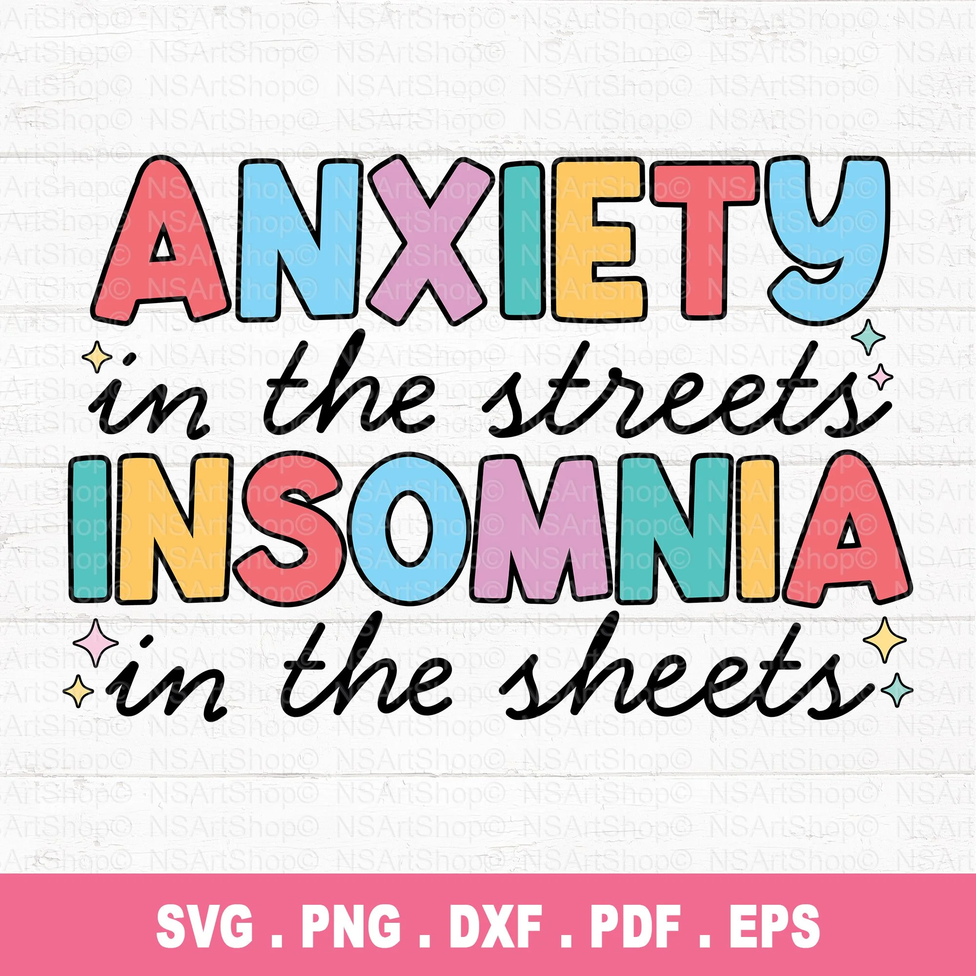 Sarcastic Anxiety SVG / PNG