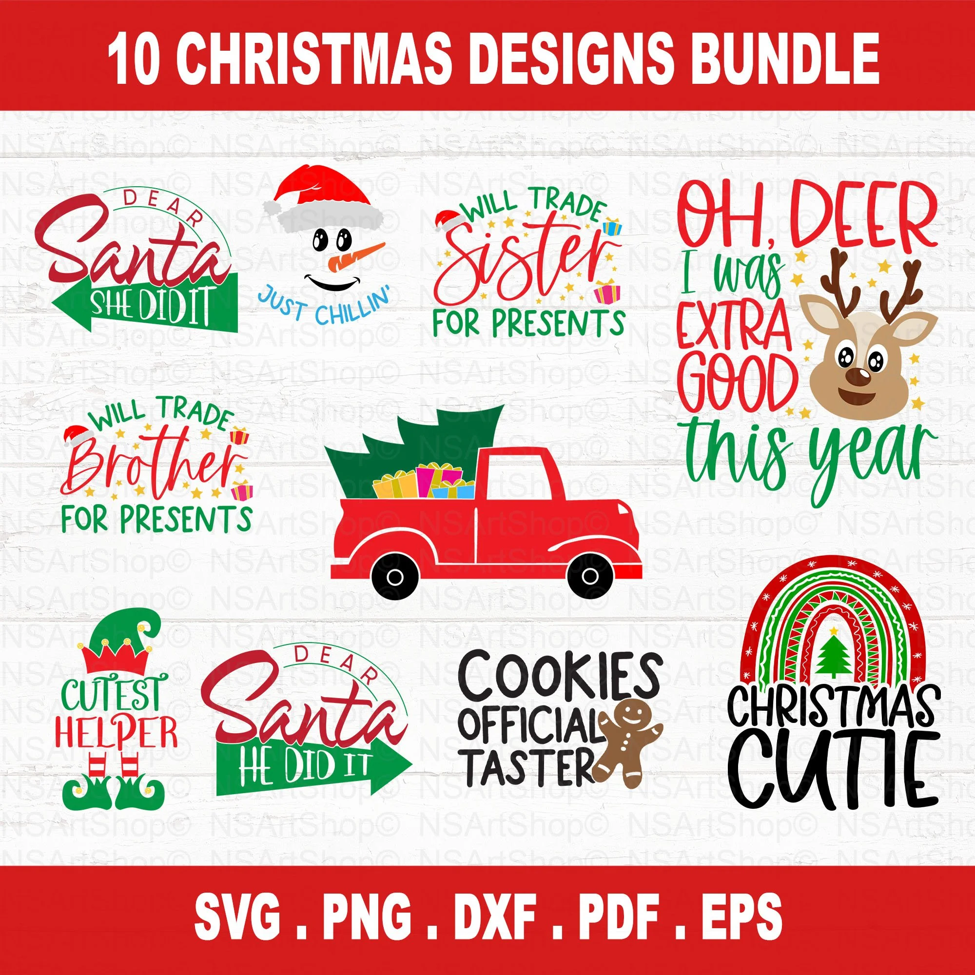 Kids Christmas SVG Bundle
