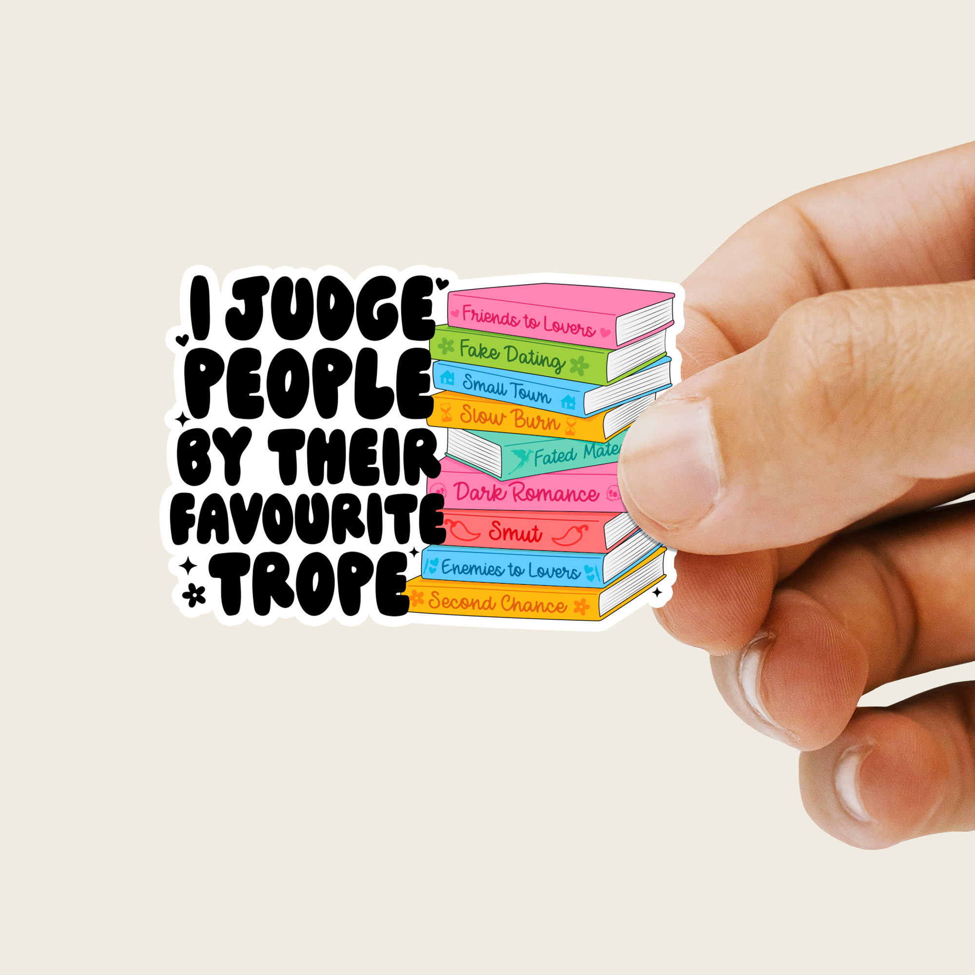 Favourite Book Tropes Sticker