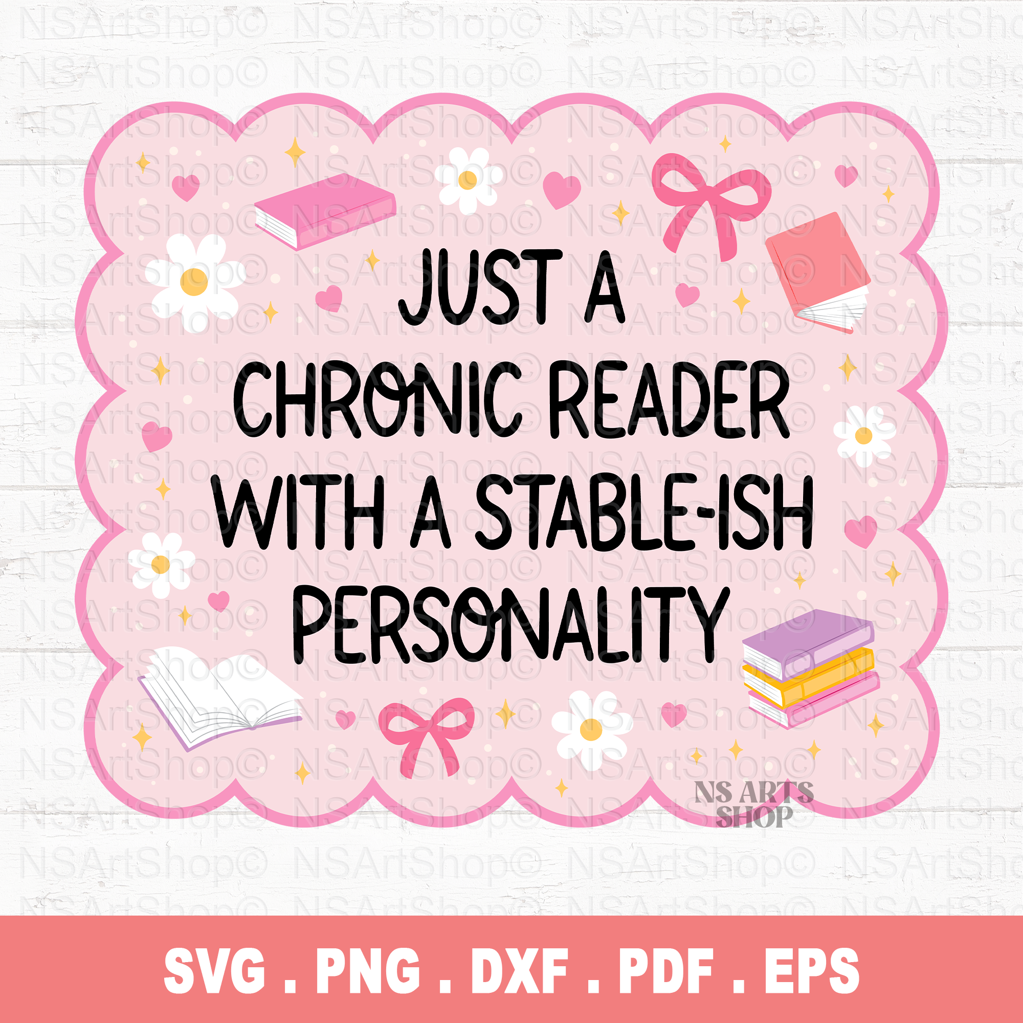 Chronic Reader With A Stable-Ish Personality SVG / PNG