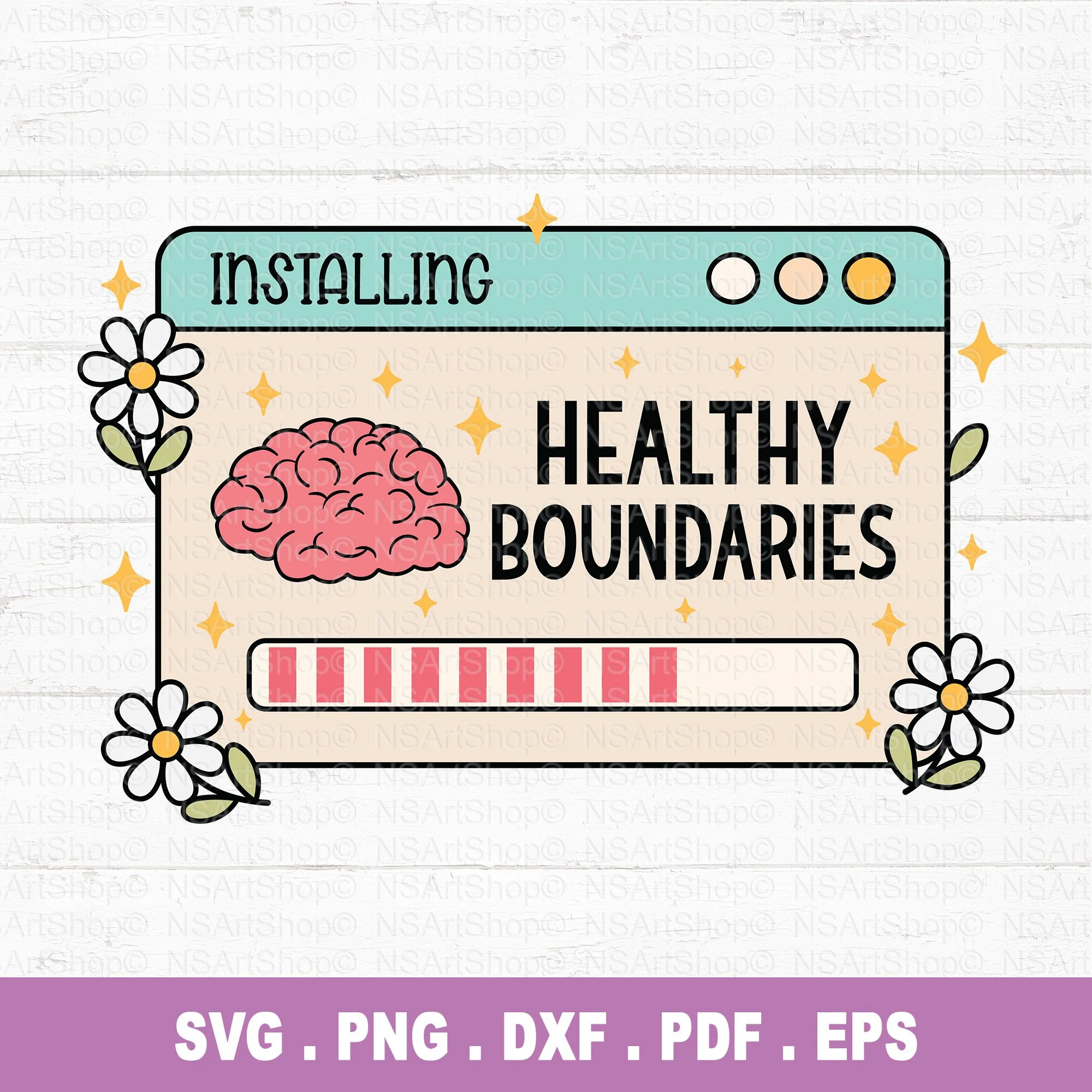 Installing Healthy Boundaries Out SVG / PNG