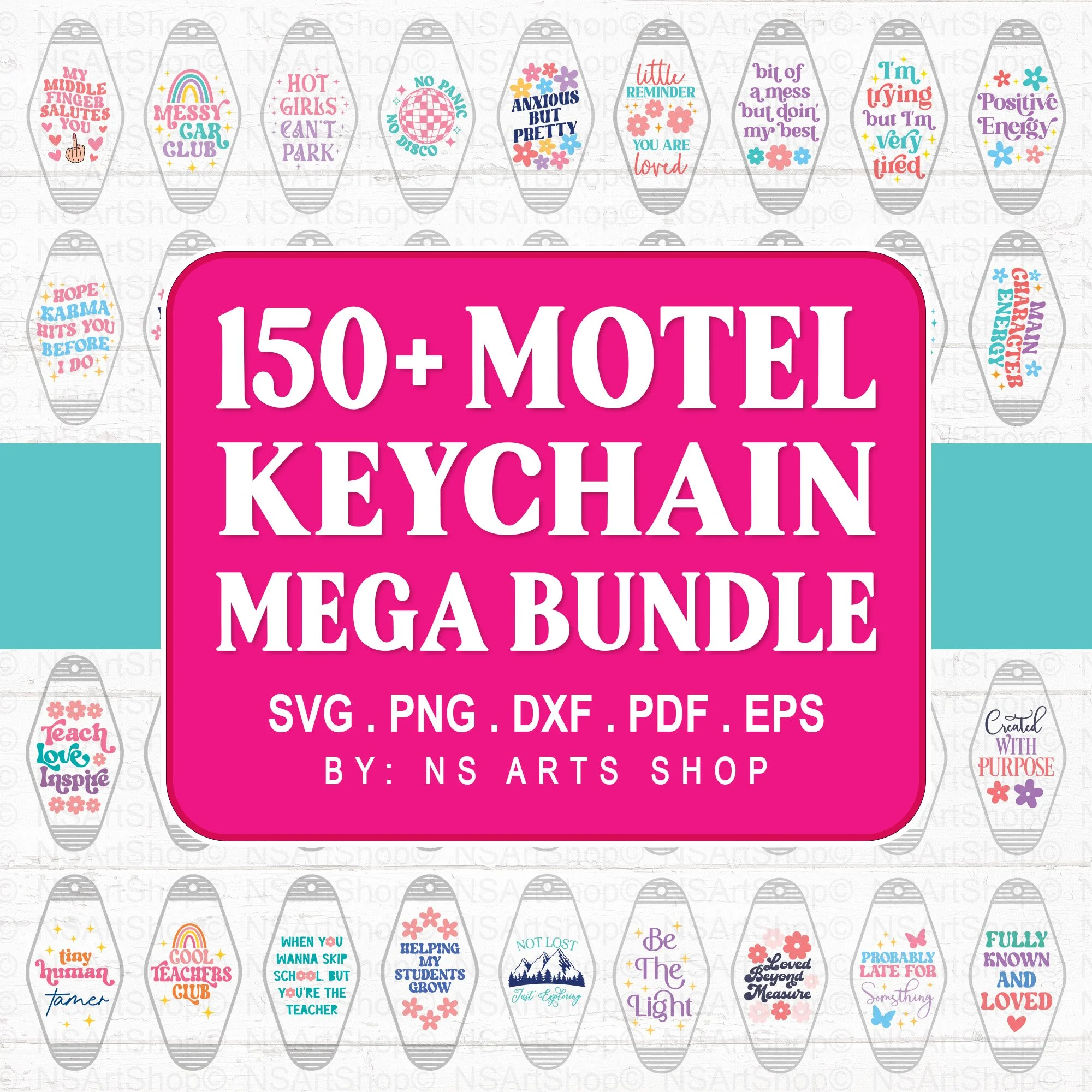 Keychain SVG Mega Bundle