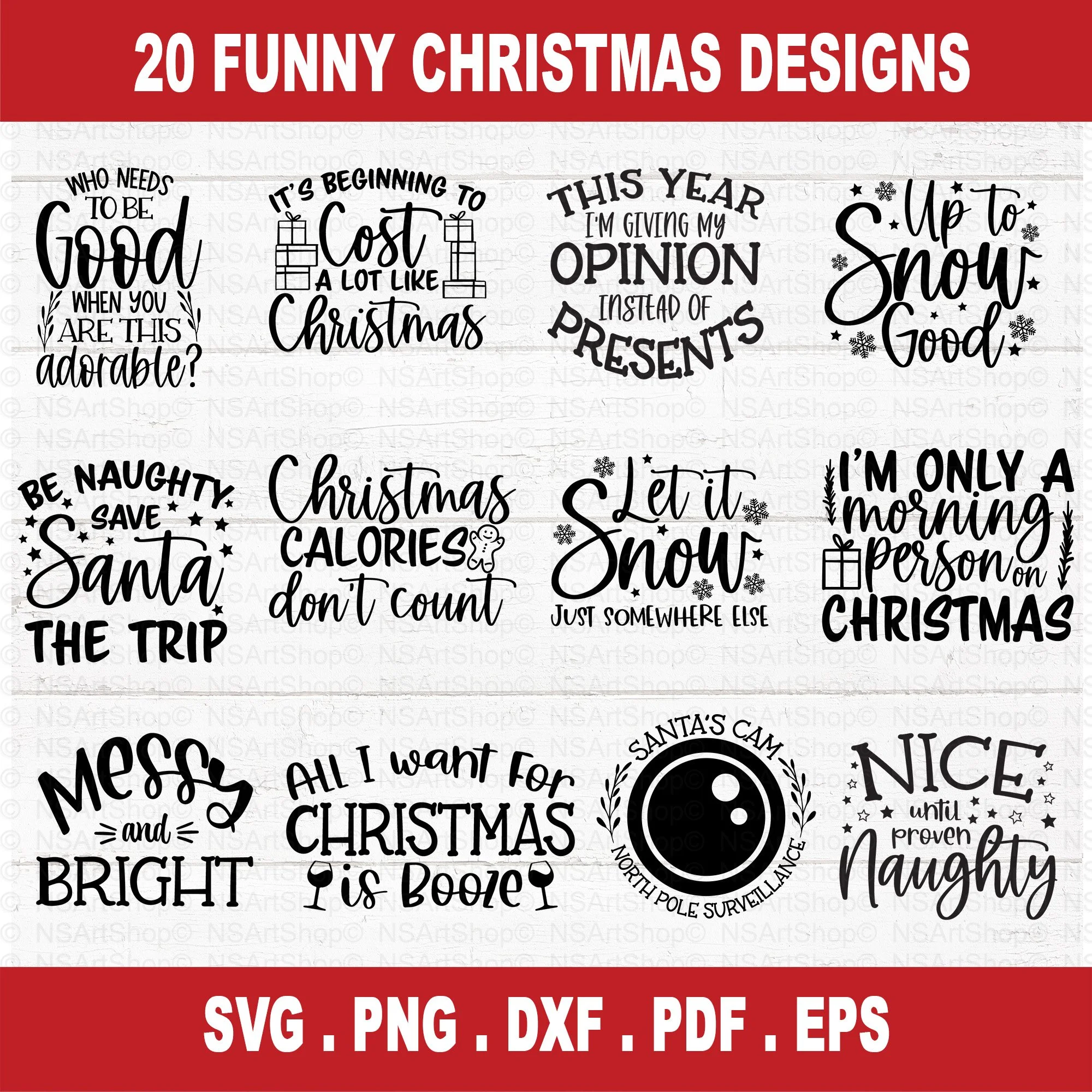 Funny Christmas SVG Bundle