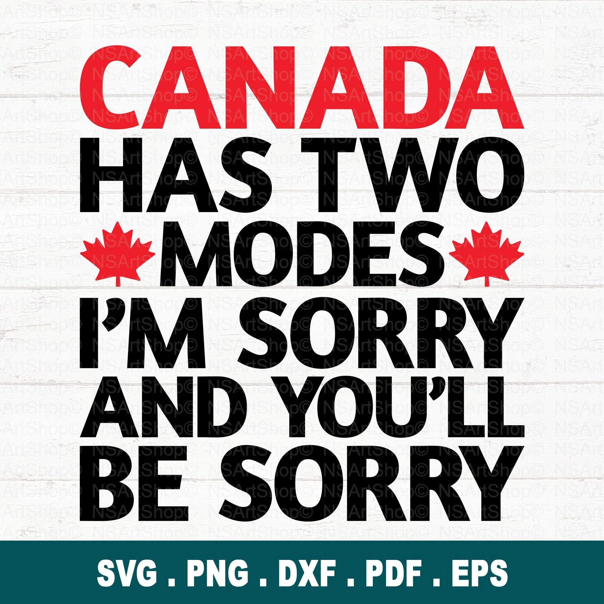 Canada Has Two Modes SVG