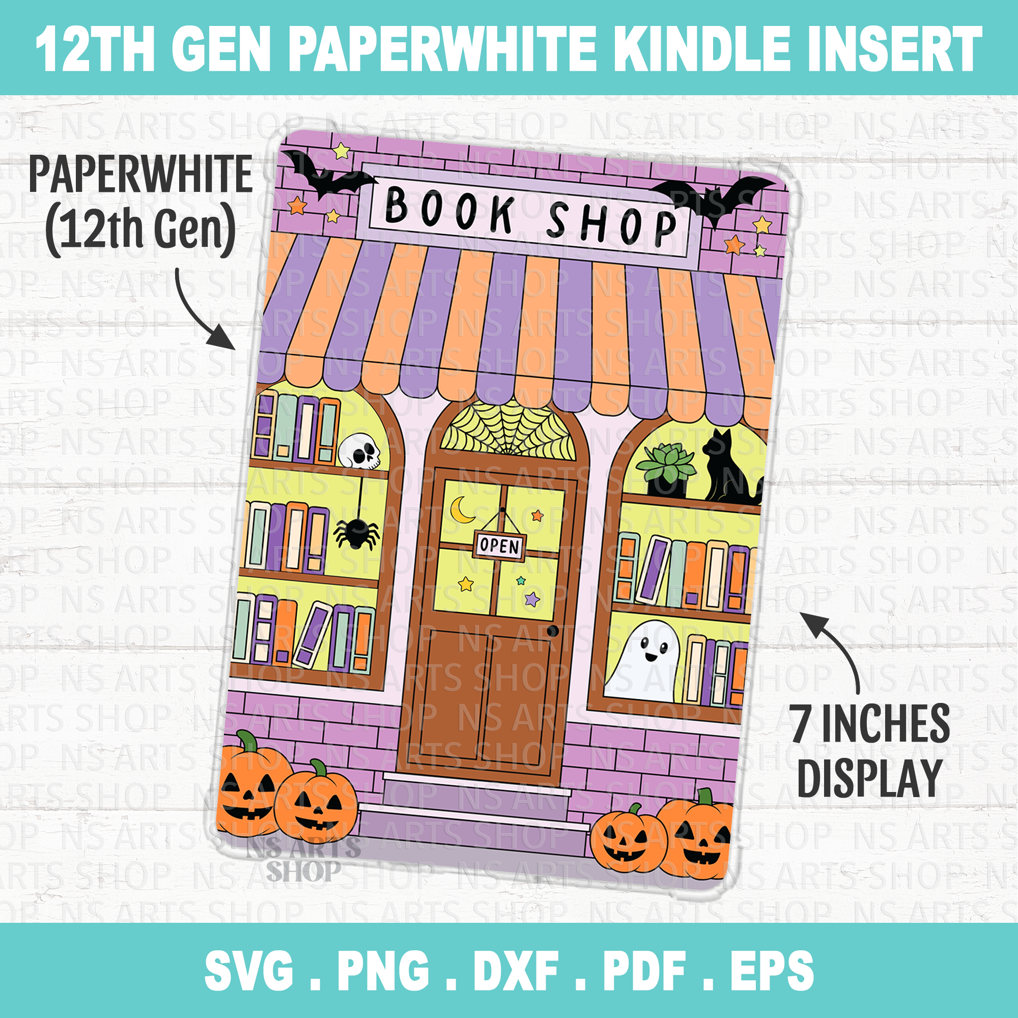 Halloween Kindle Insert PNG Paperwhite 12th Gen