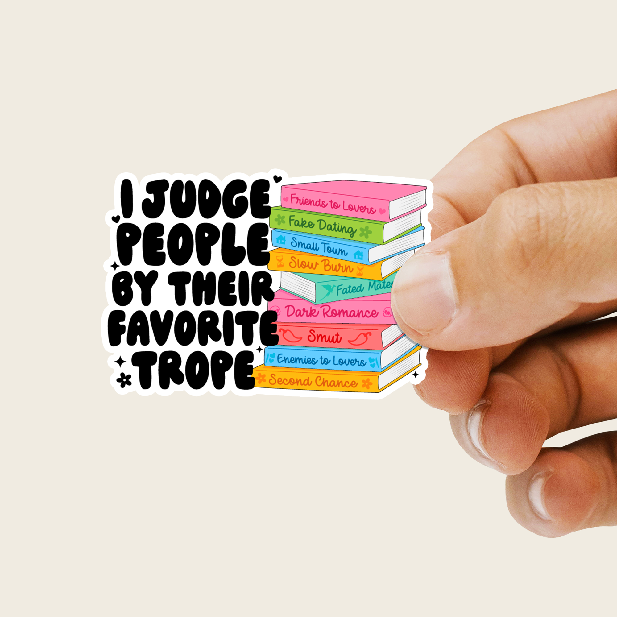 Favorite Book Tropes Sticker