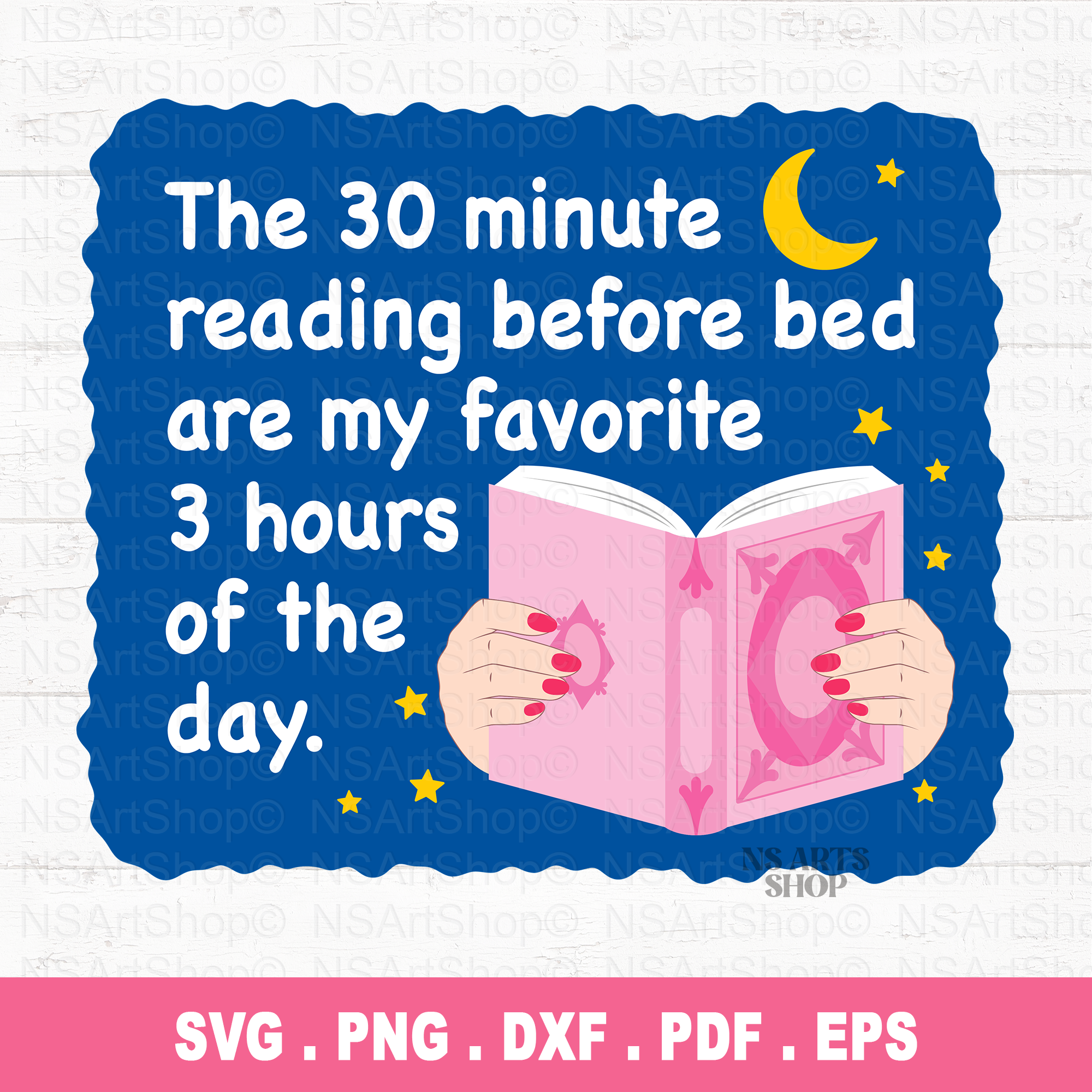 30 Minute Reading Are My Favorite 3 Hours SVG / PNG