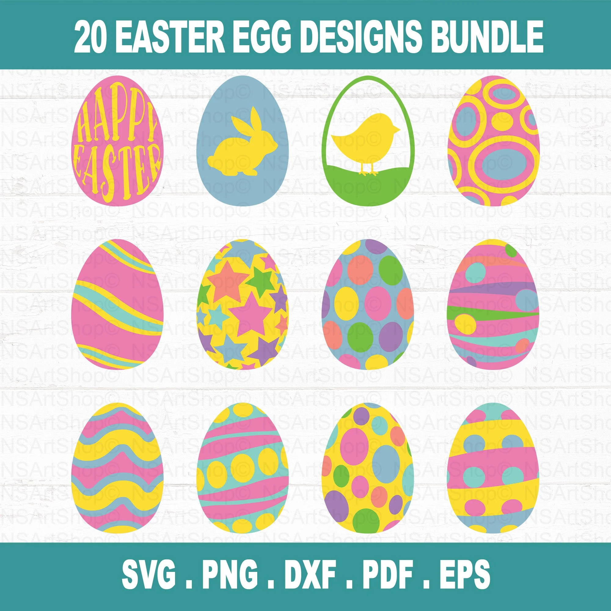 Easter Egg SVG Bundle