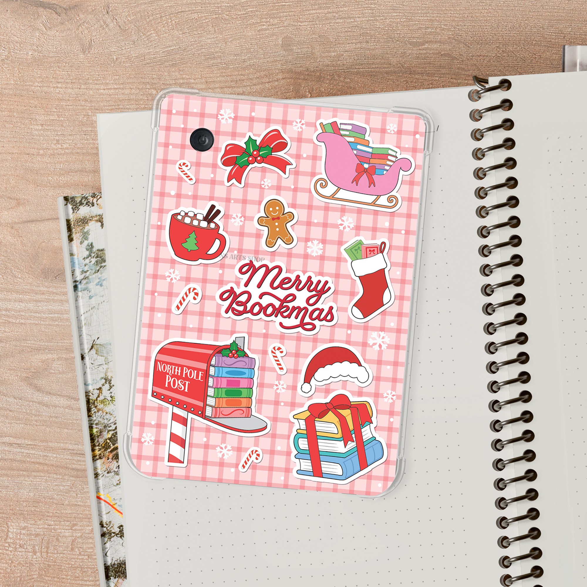 Merry Bookmas Kobo Clara Insert.png