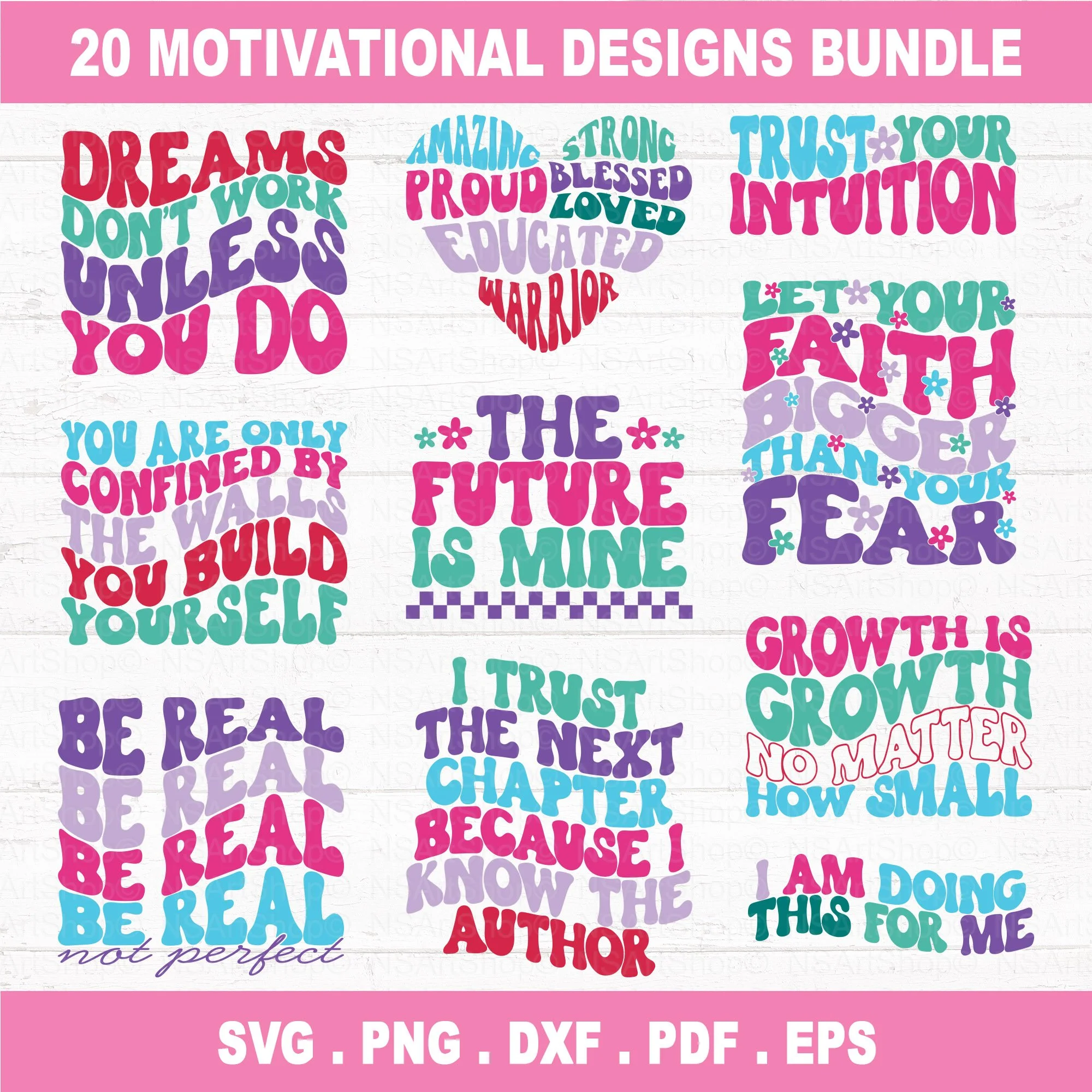 Motivational SVG Bundle