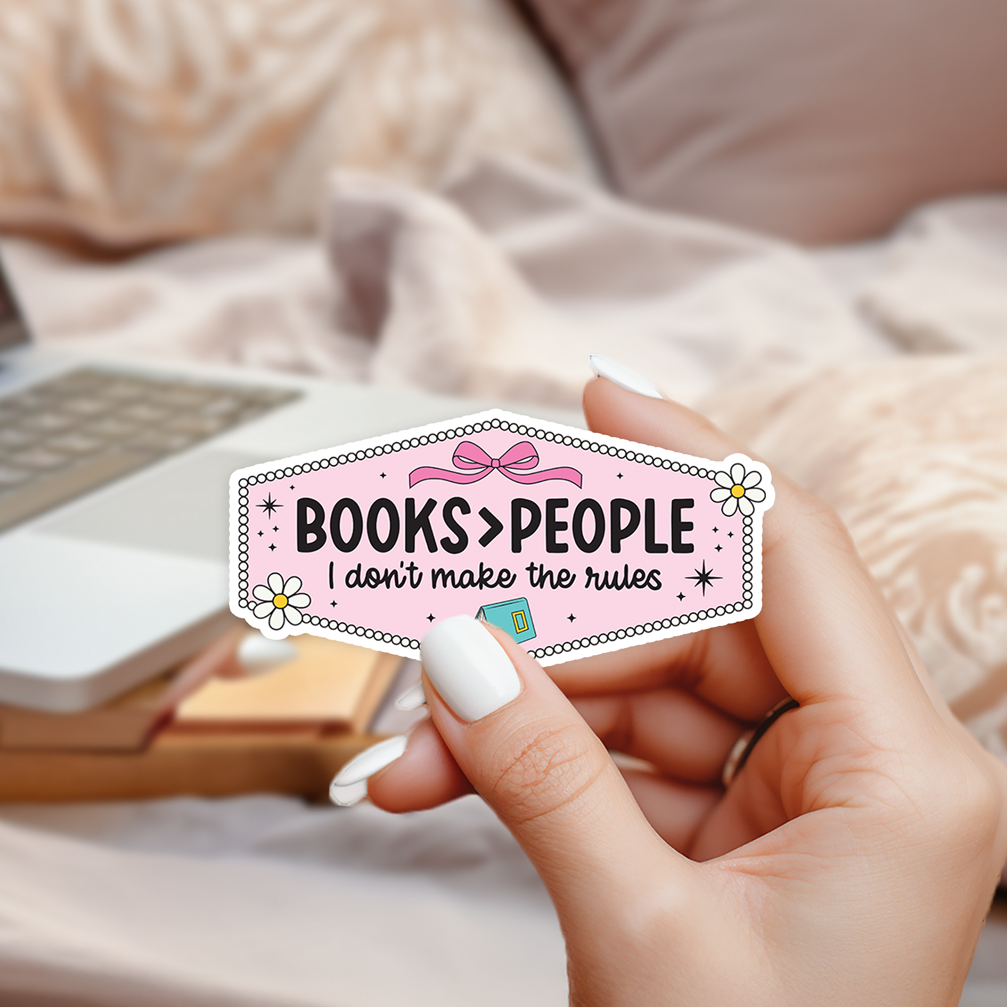 Bookish Waterproof Sticker.png
