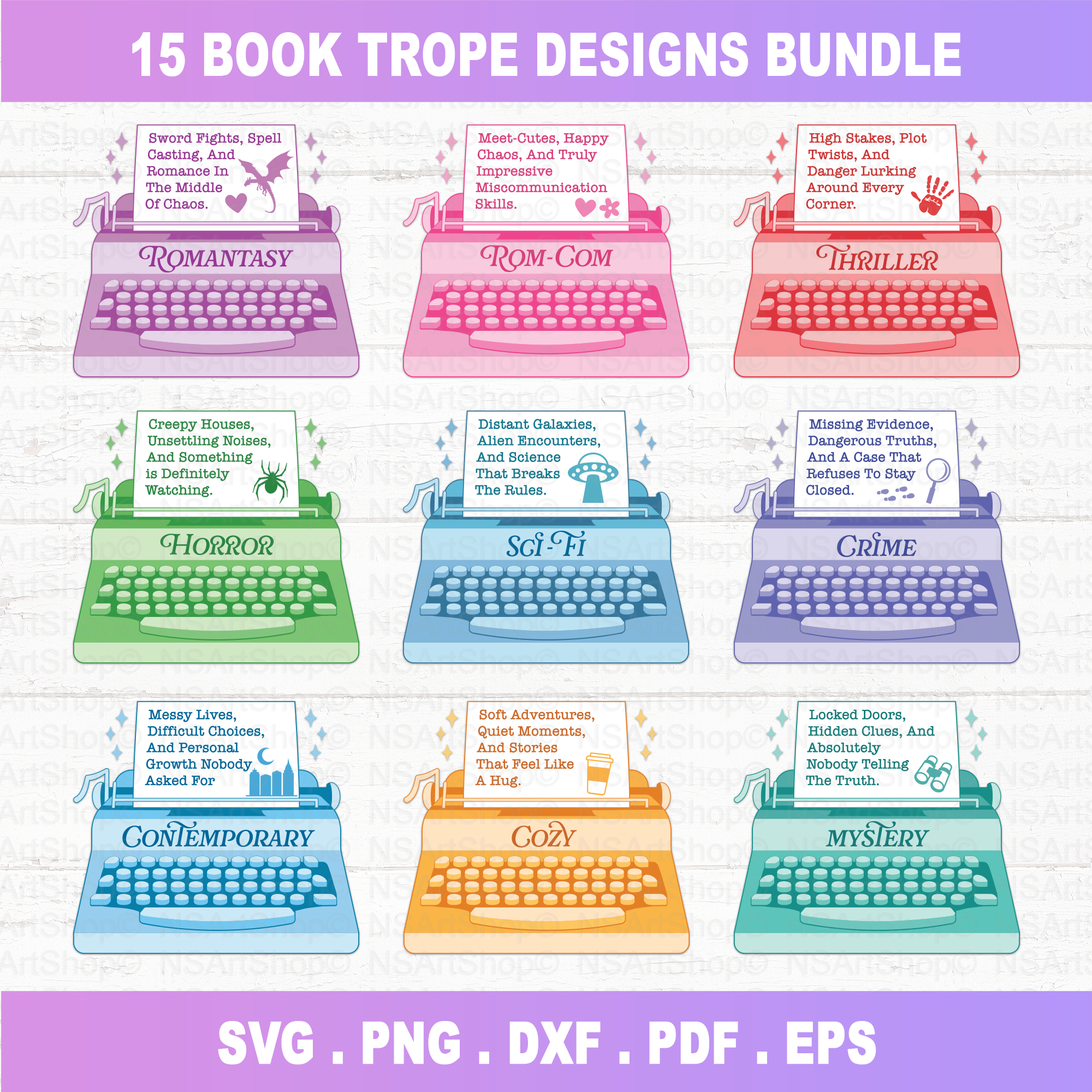 Book Tropes SVG PNG Designs