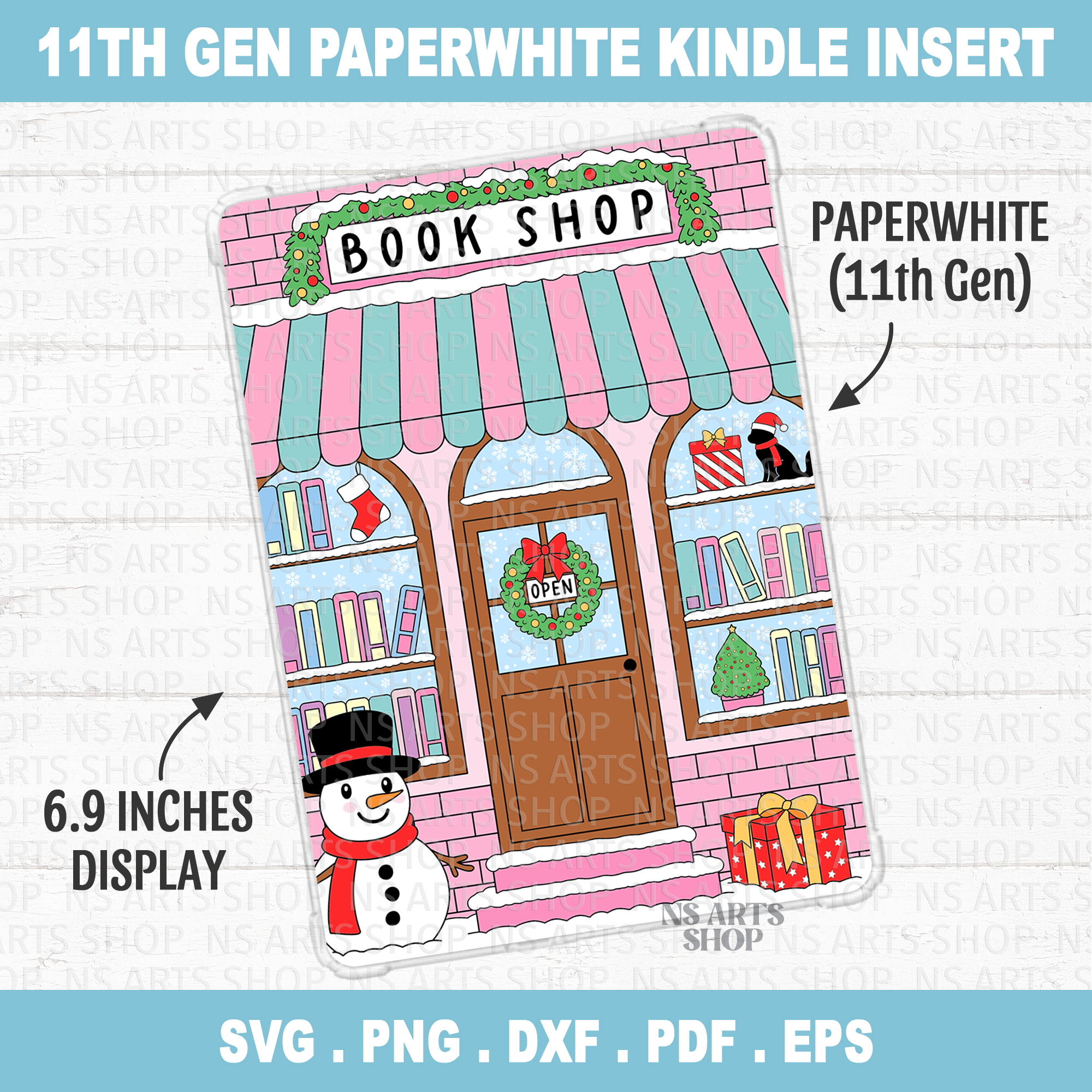 christmas-book-shop-kindle-insert-svg-png-paperwhite-11th-gen.png