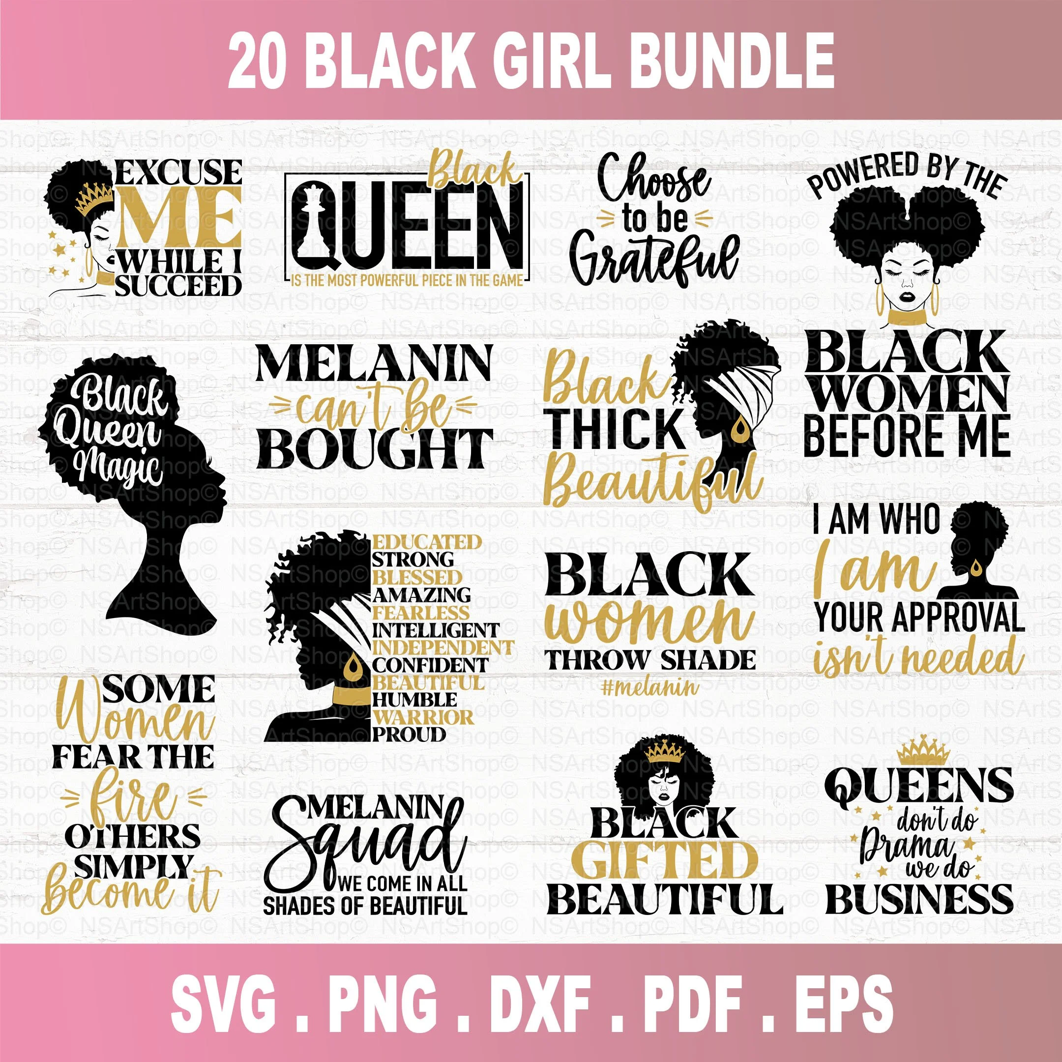 Black Woman SVG Bundle