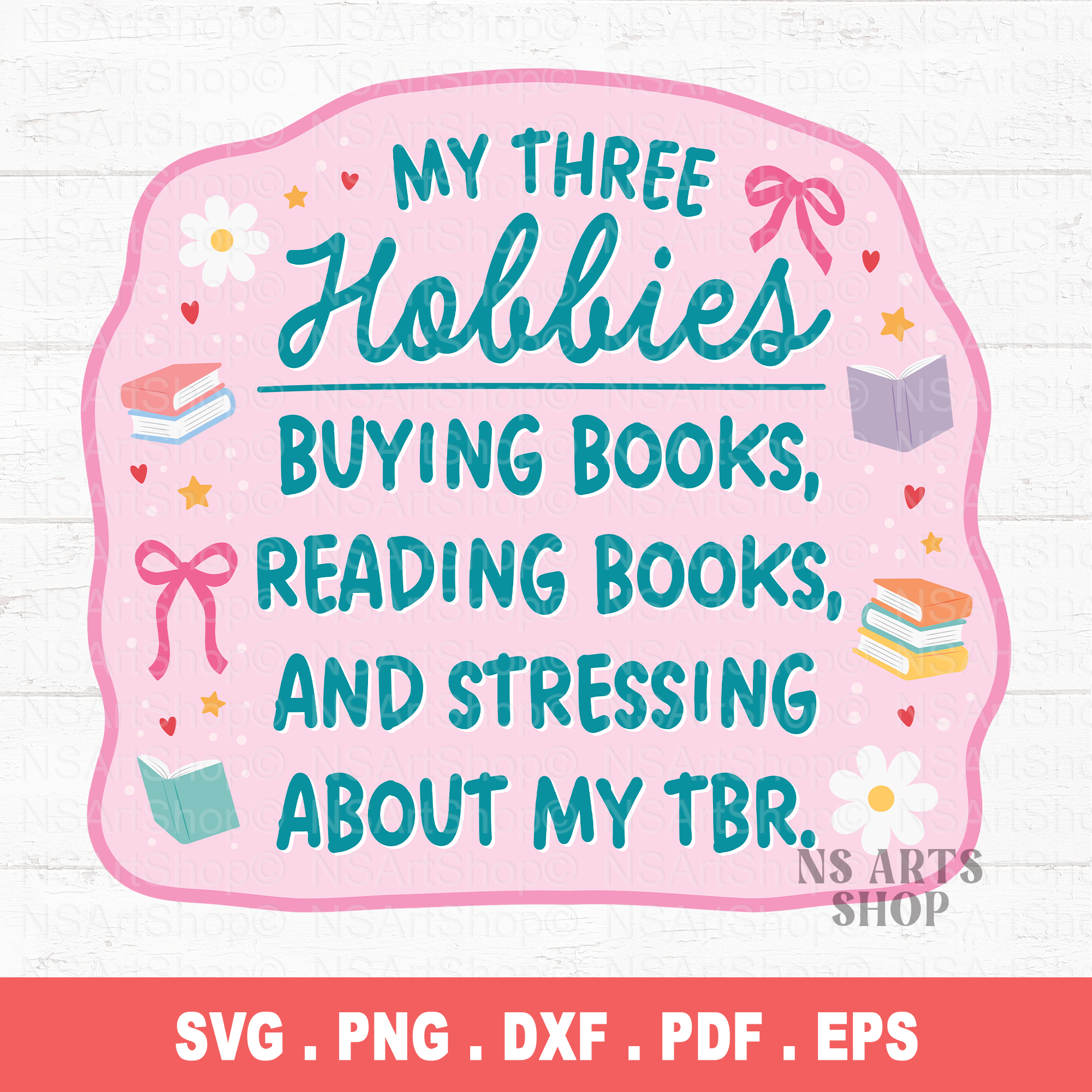 Bookish Reading Hobbies PNG/ SVG