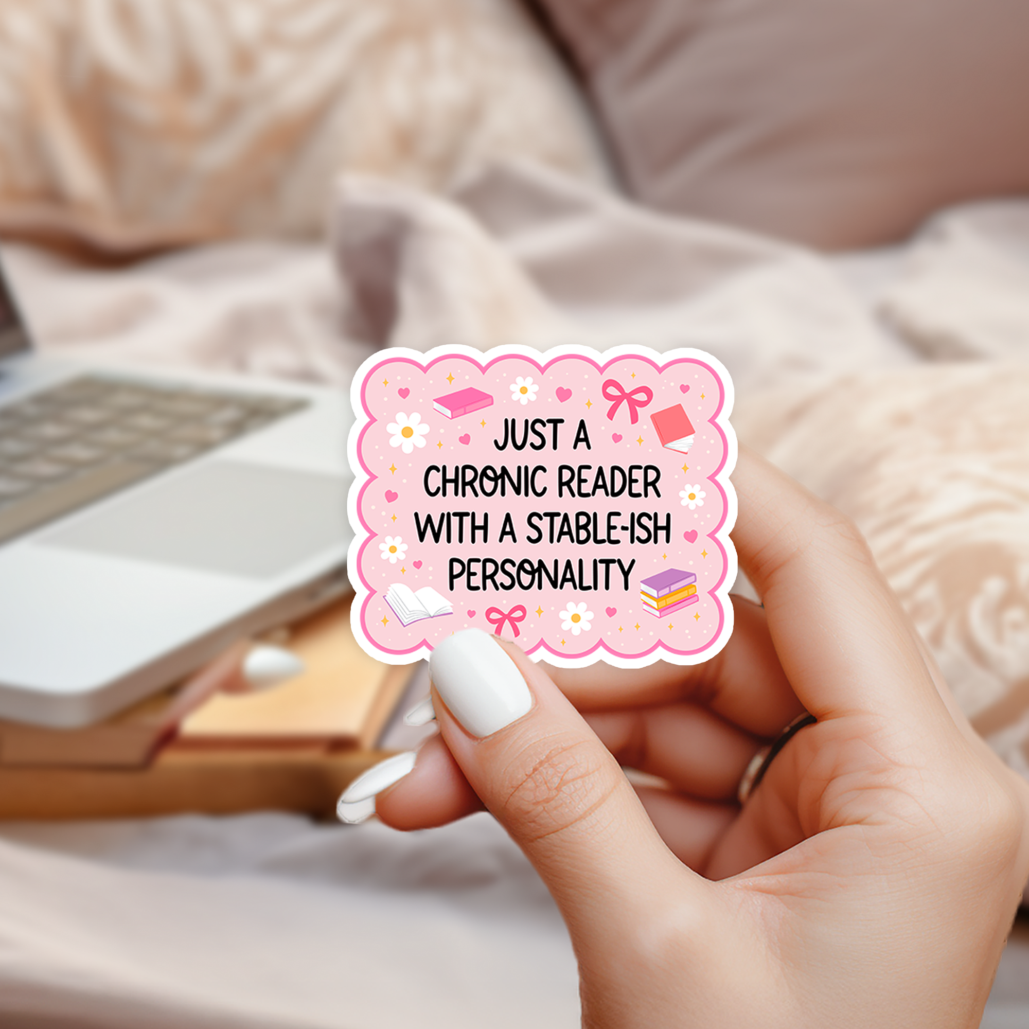 Bookish Waterproof Sticker.png