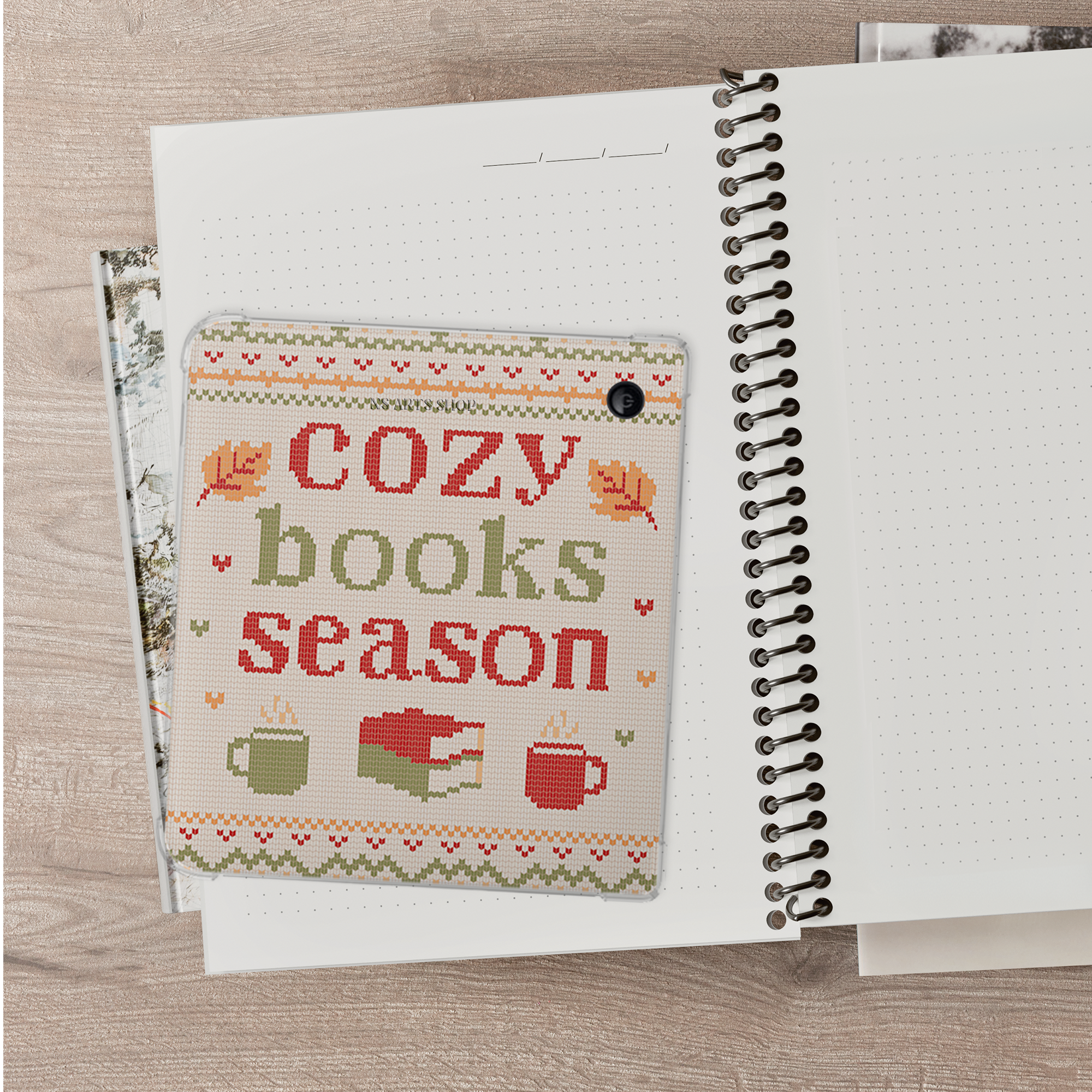 Cozy Season Kobo Libra Insert SVG PNG .PNG