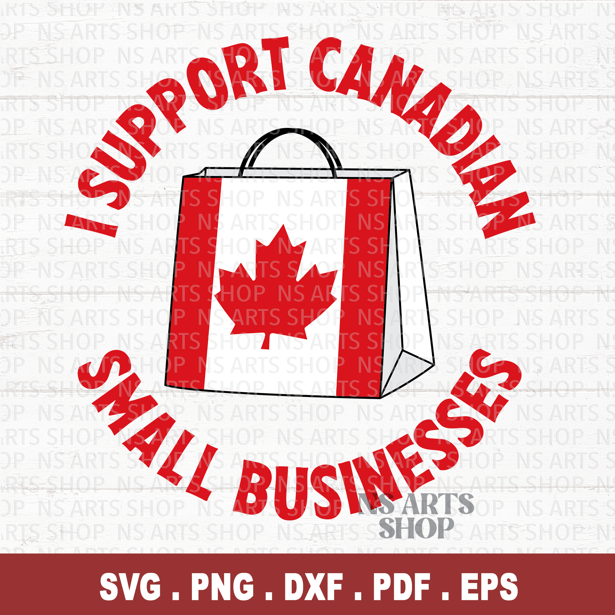 Supporting Canadian Small Businesses SVG PNG