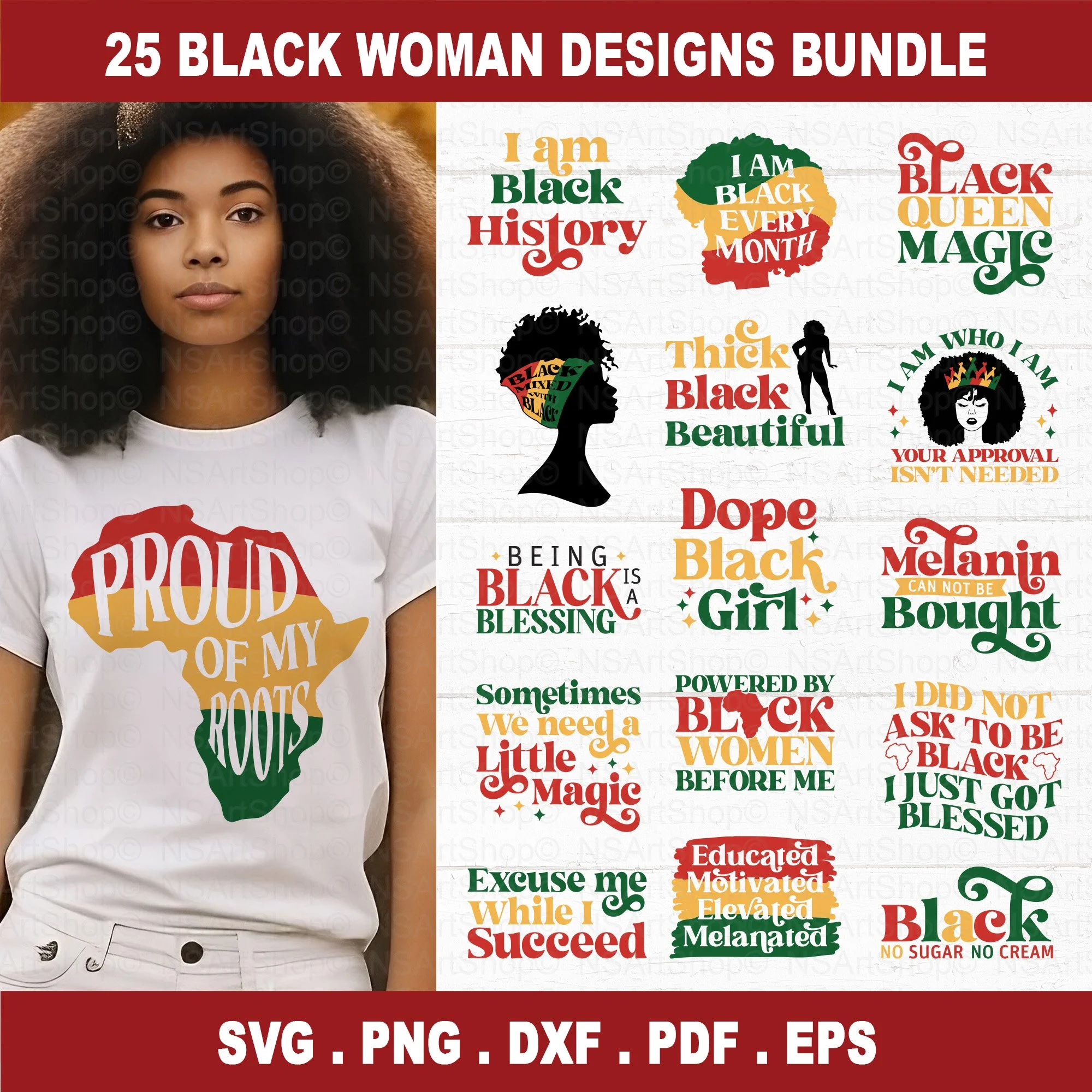 Black Woman SVG Bundle