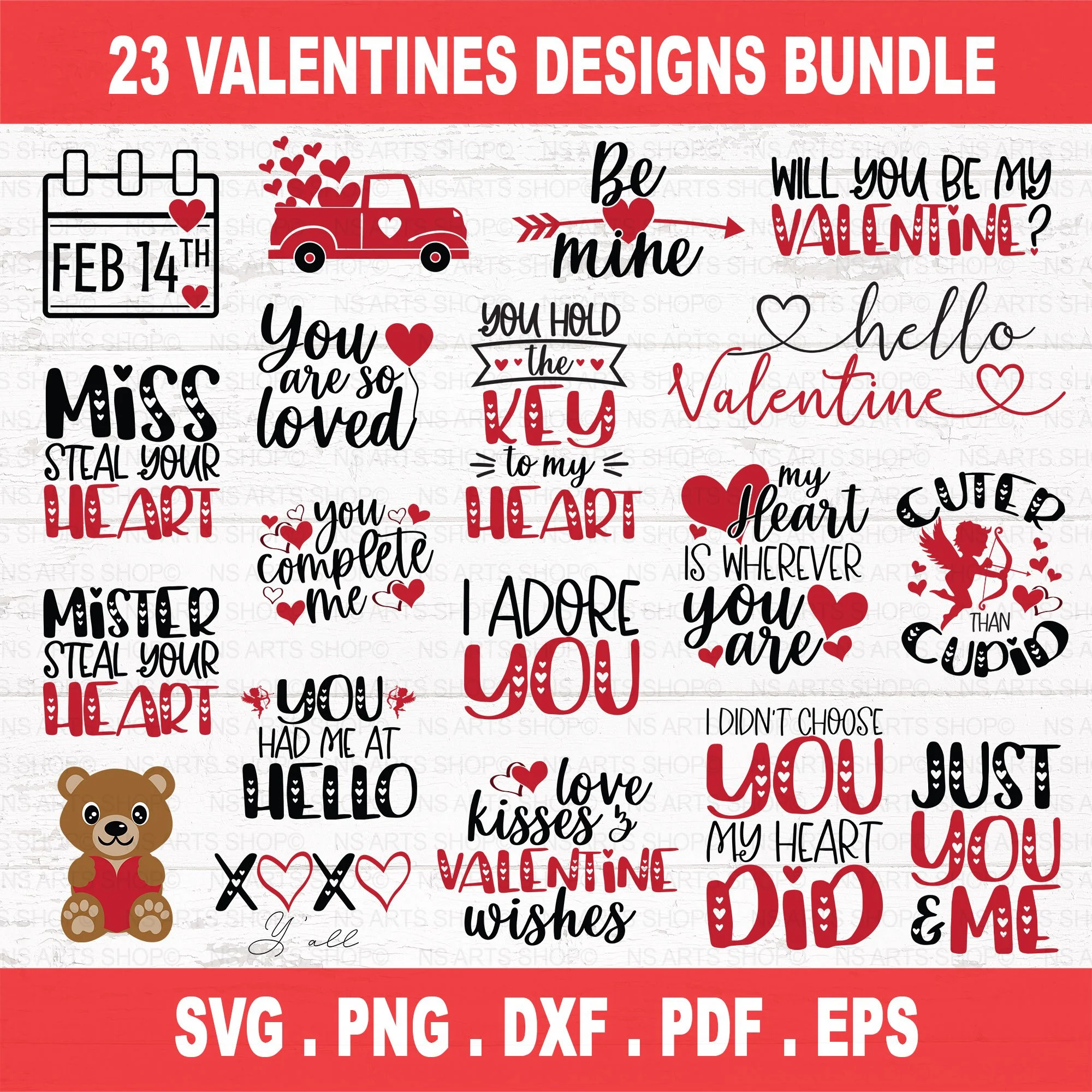 Valentine’s Day SVG Bundle